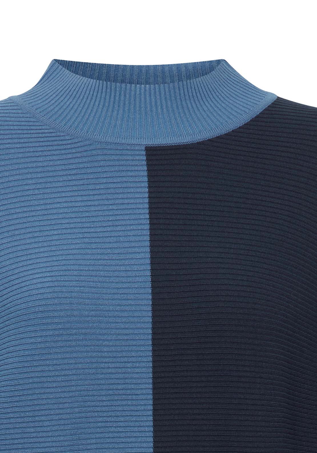 B Young Morla Rib Jumper - Blue Horizon Mix 7 Shaws Department Stores