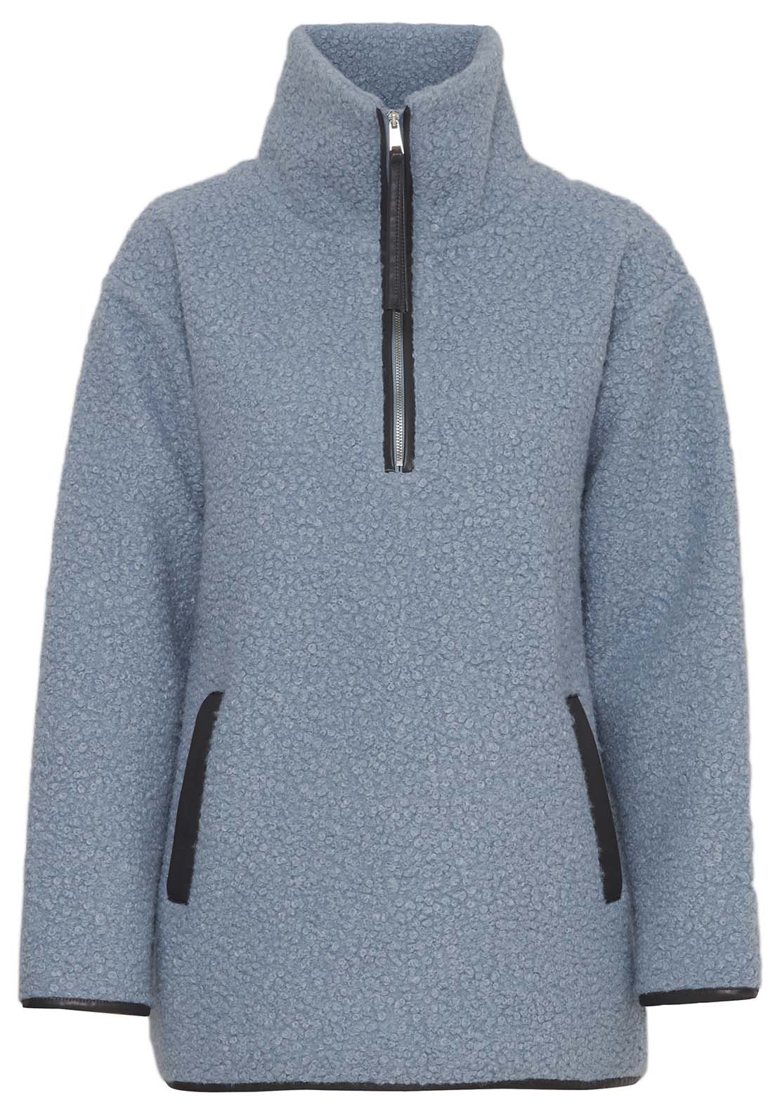 B Young Cidan Pullover - Dusty Blue 6 Shaws Department Stores