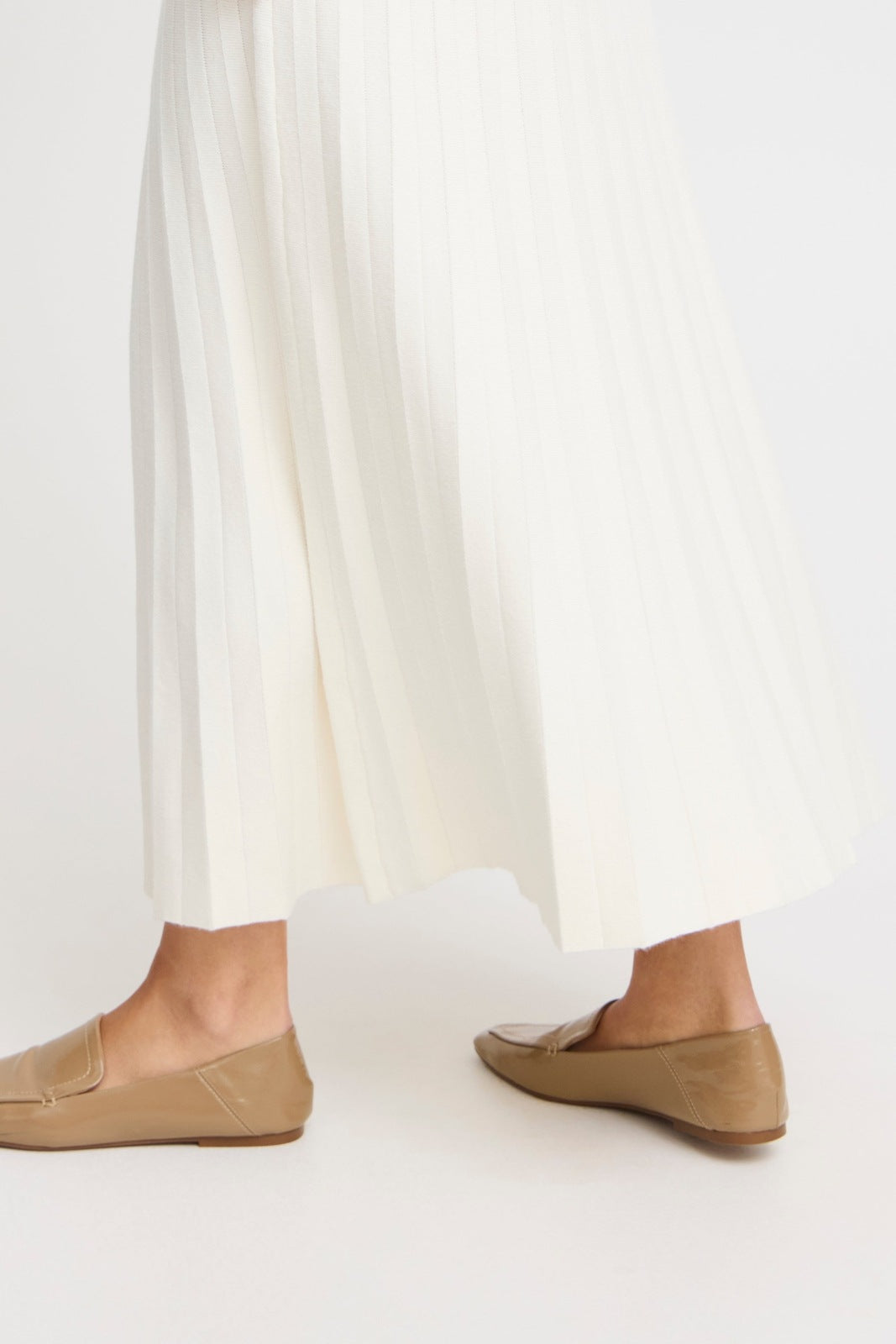 B Young Marlin Plisse Knit Skirt - Birch 4 Shaws Department Stores