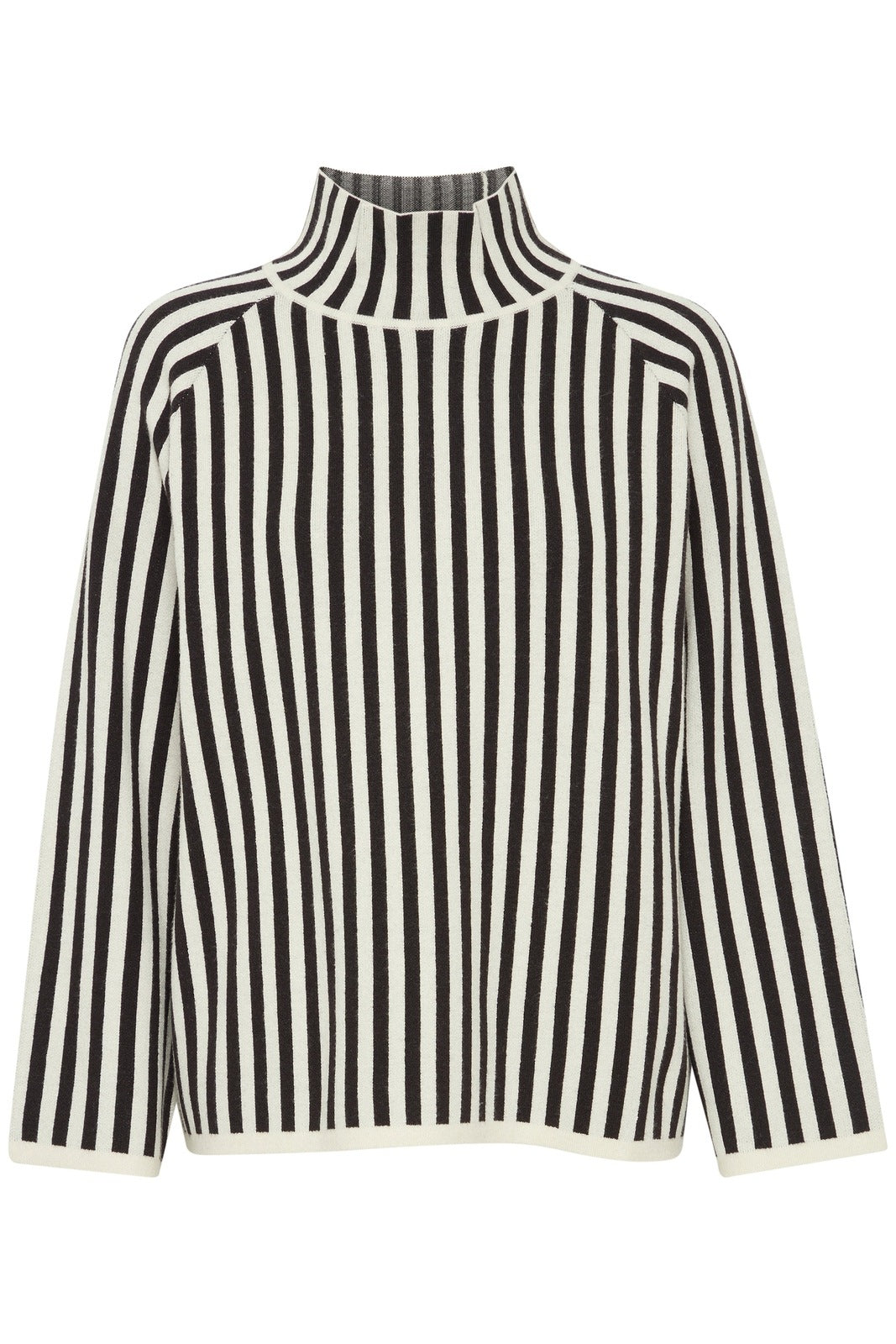 B Young Roll Neck Knit Jumper - Black Mix 6 Shaws Department Stores