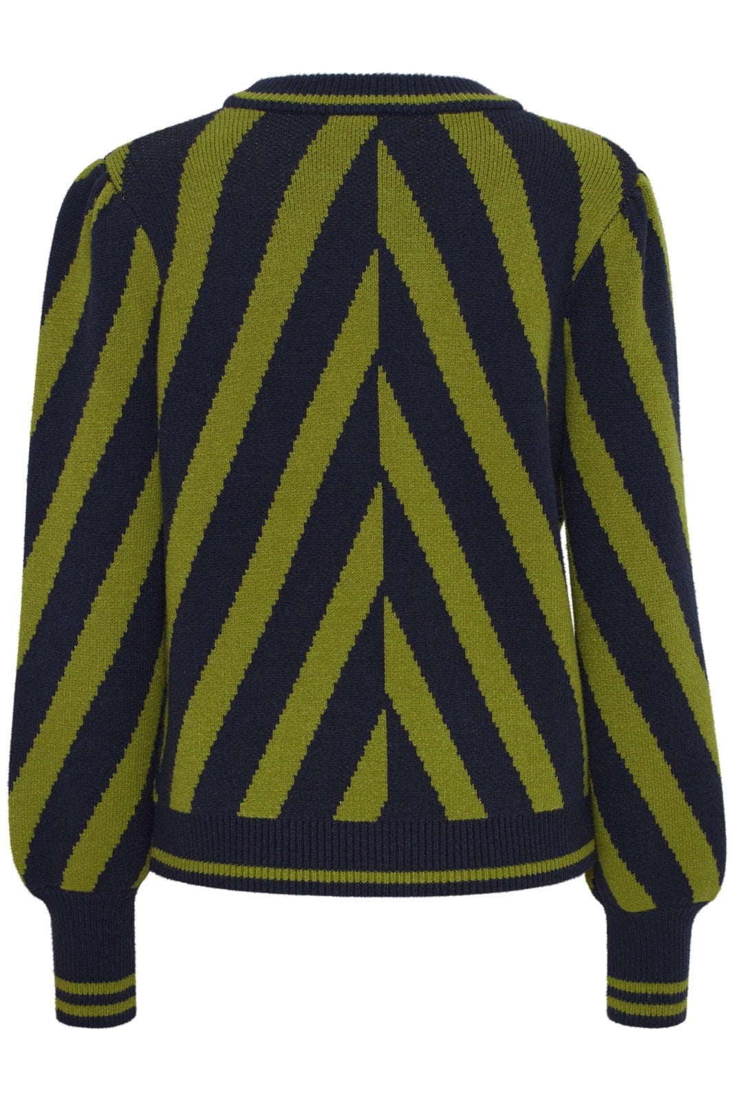 B Young Milo Striped Knit Jumper - Woodbine Mix 8 Shaws Department Stores