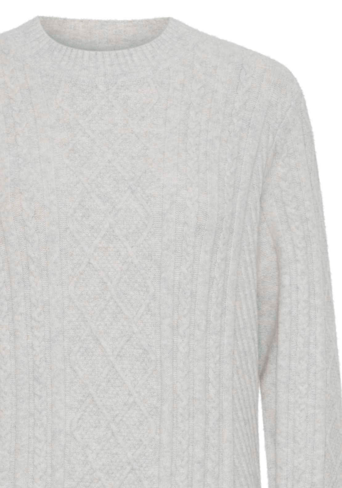 B Young Knit Dress - Marshmallow Melange 2 Shaws Department Stores
