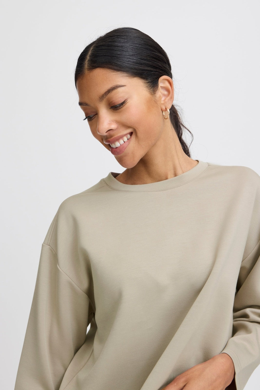 B Young Pusti Long Sleeve Top - String 2 Shaws Department Stores