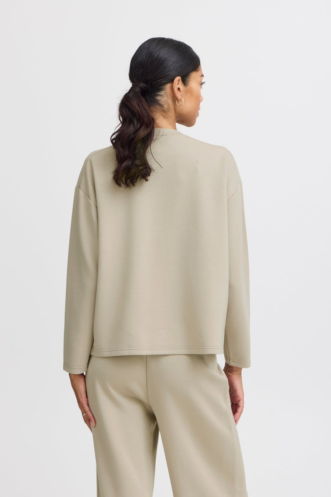 B Young Pusti Long Sleeve Top - String 4 Shaws Department Stores