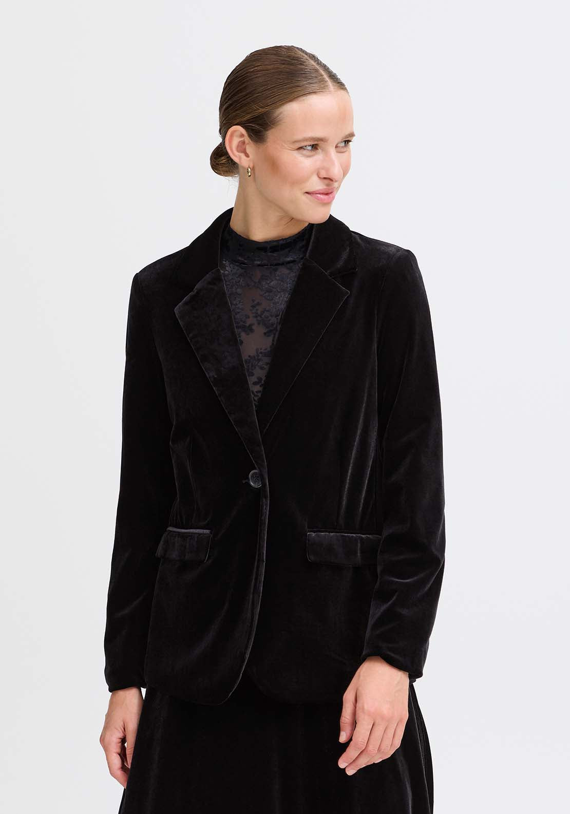 B Young Perlina Blazer - Black 1 Shaws Department Stores