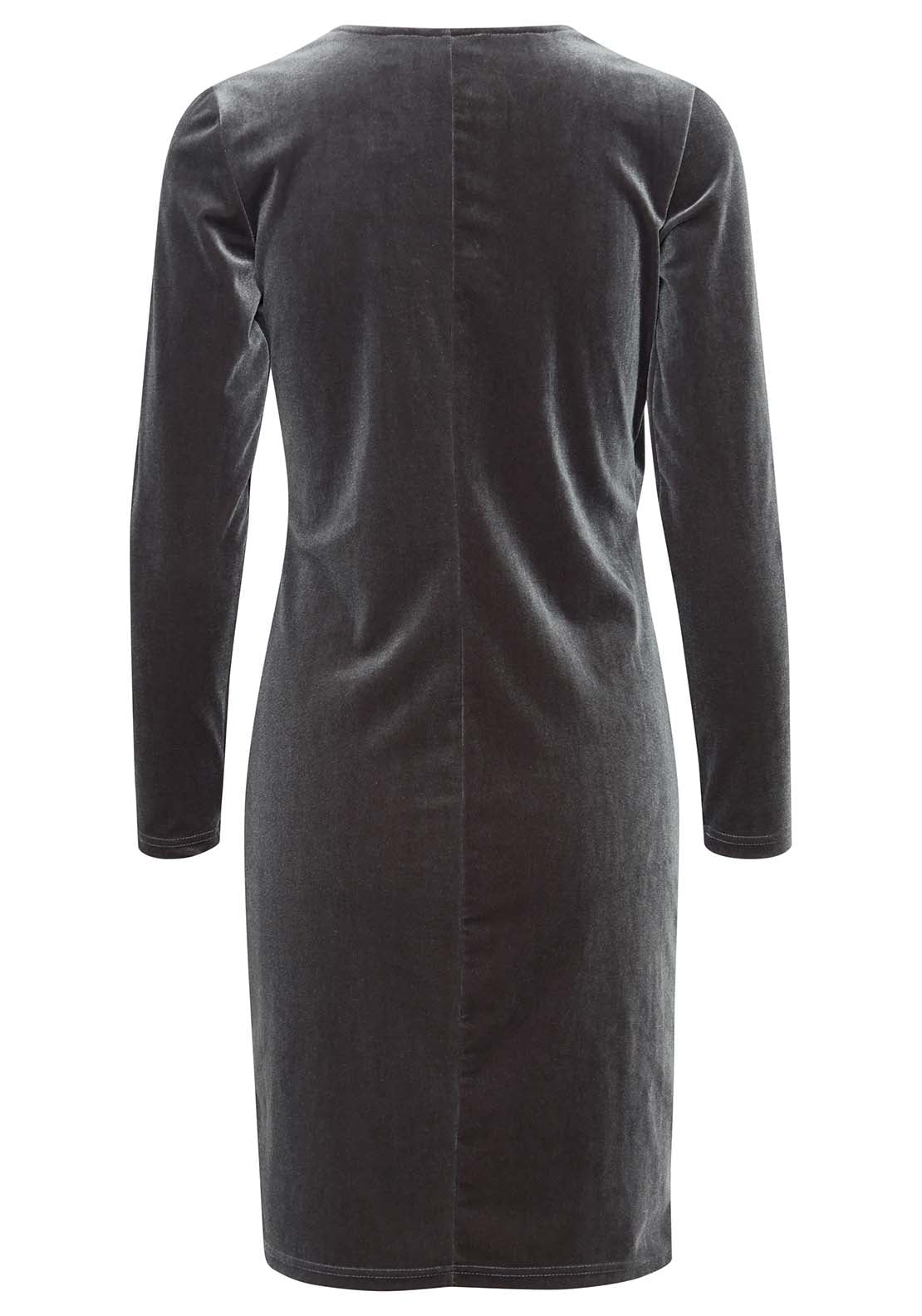 B Young Perlina Wrap Dress - Asphalt 3 Shaws Department Stores