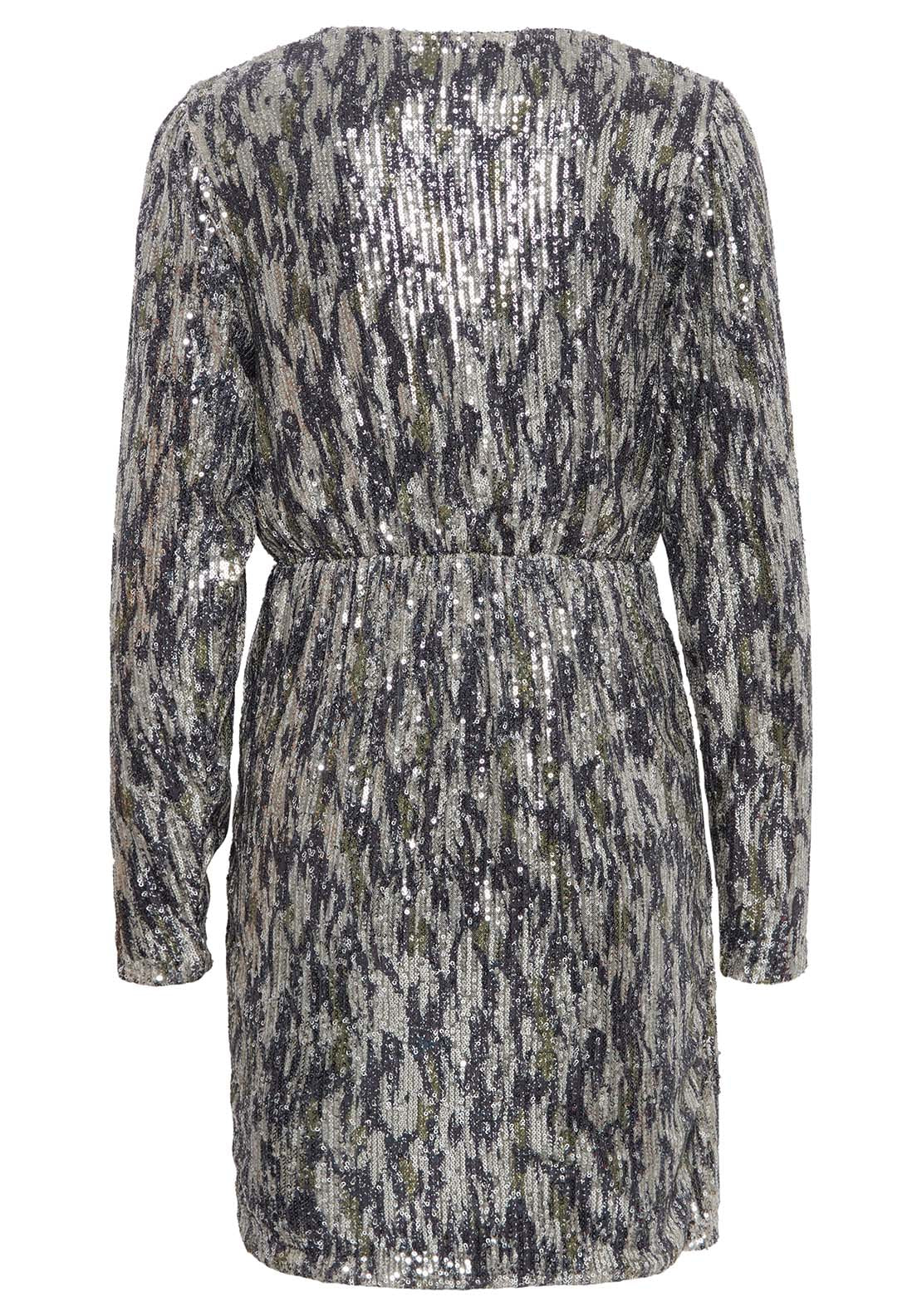 B Young Solia Dress - Cement Camo Mix 5 Shaws Department Stores