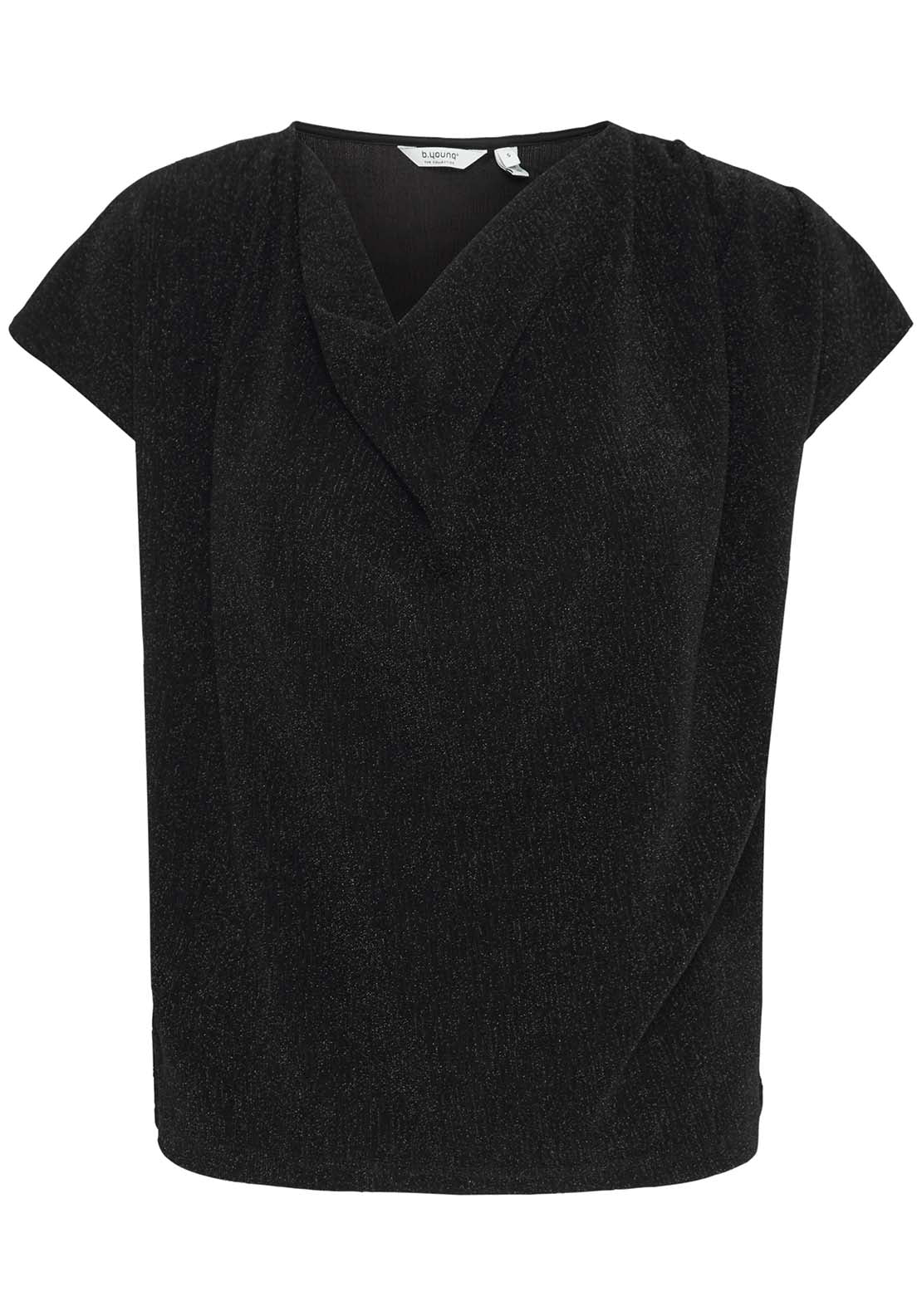 B Young Shiloh Top - Black Mix 2 Shaws Department Stores
