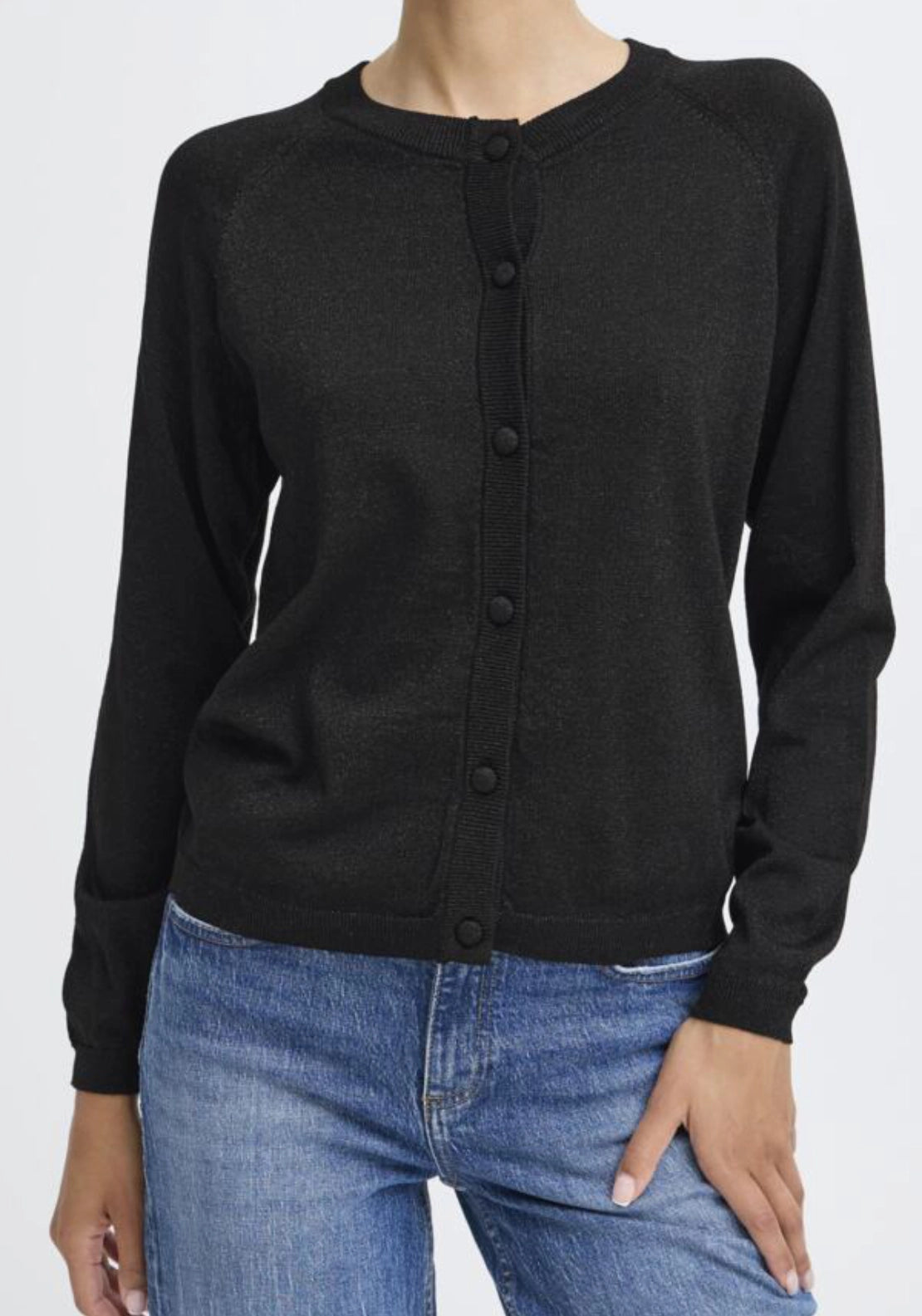 Mobbe Long Sleeve Cardigan - Meteorite