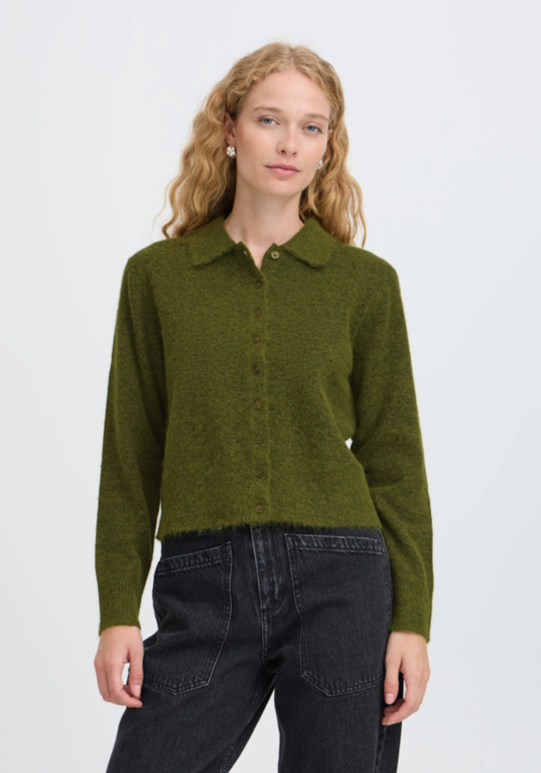 Minua Cardigan - Avocado Melange