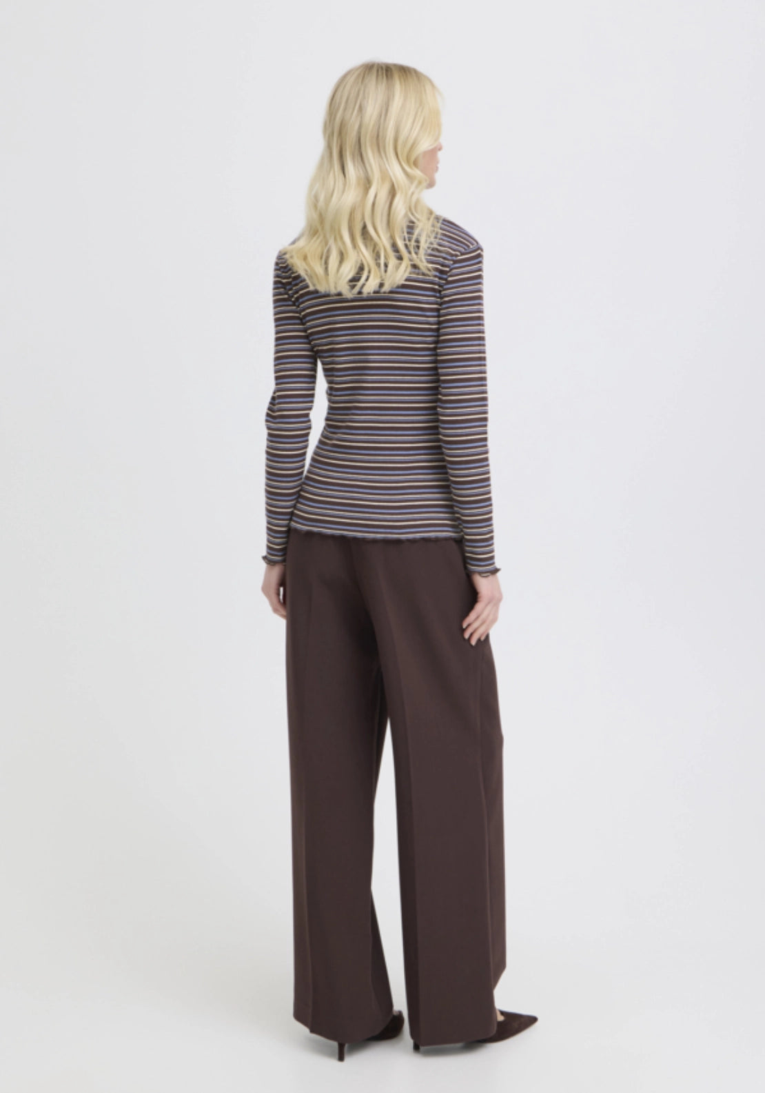 Tone Long Sleeve T-Shirt - Java Stripe