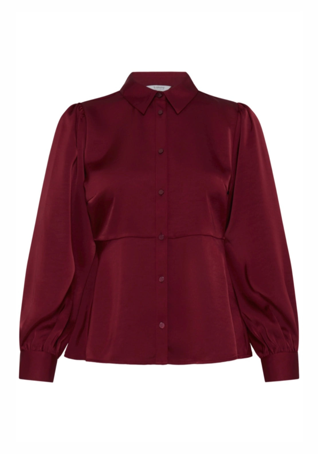 Isa Peplum Shirt - Sun-dried Tomato