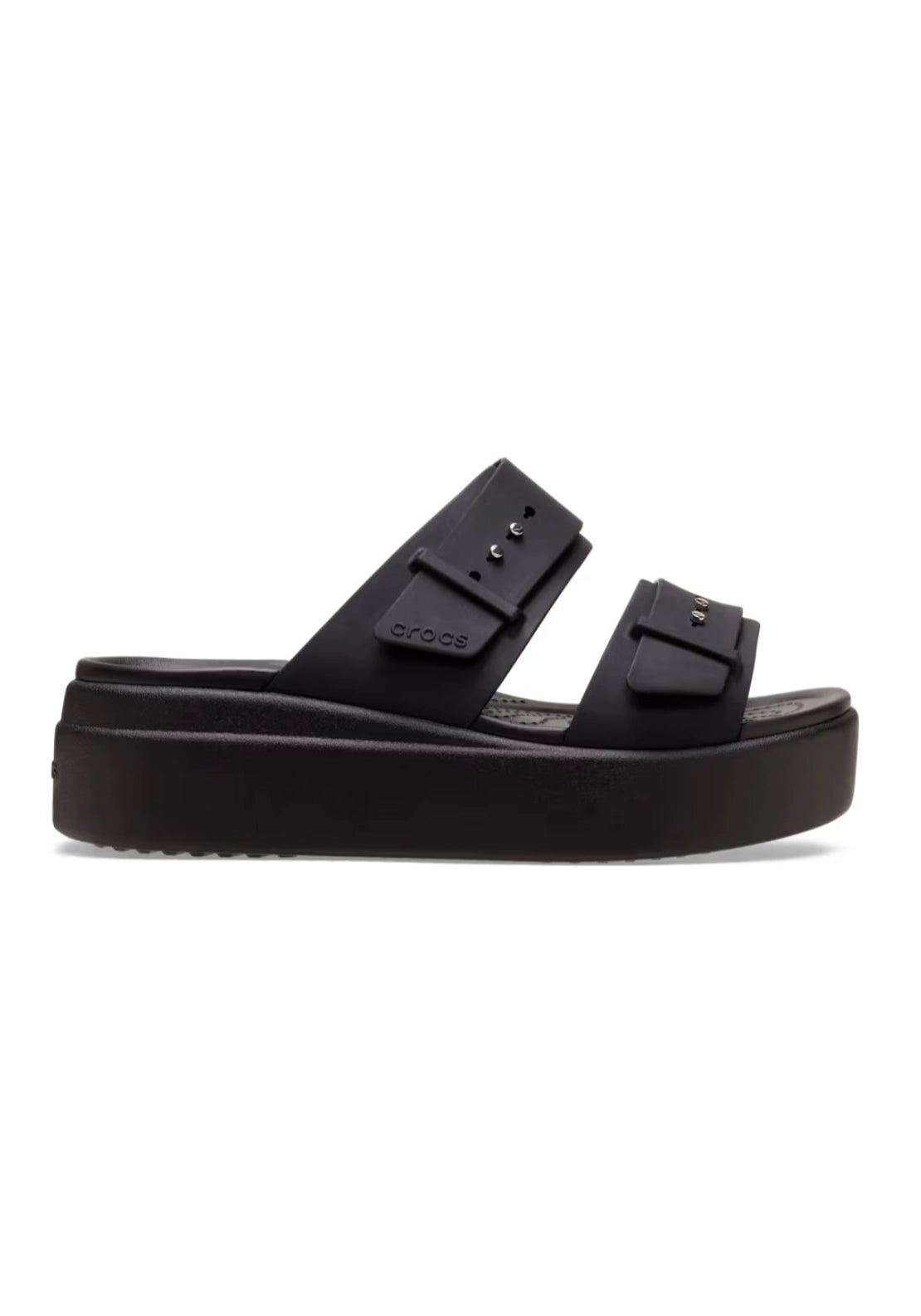 Brooklyn Buckle Low Wedge - Black