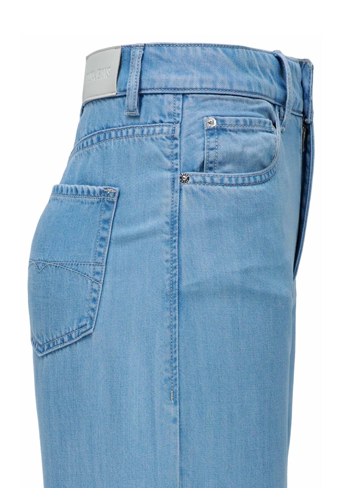 Salsa Chambray Wide Leg Jeans - Blue 4 Shaws Department Stores