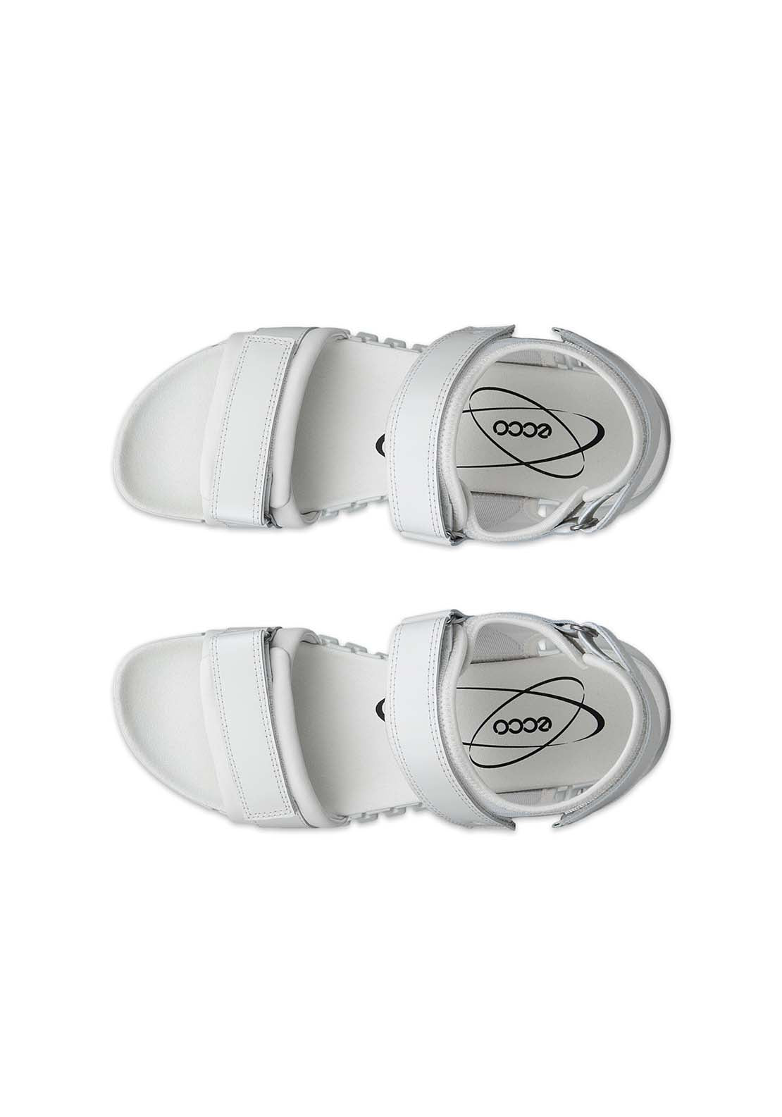 Ecco Gruuv Casual Sandal - White 3 Shaws Department Stores