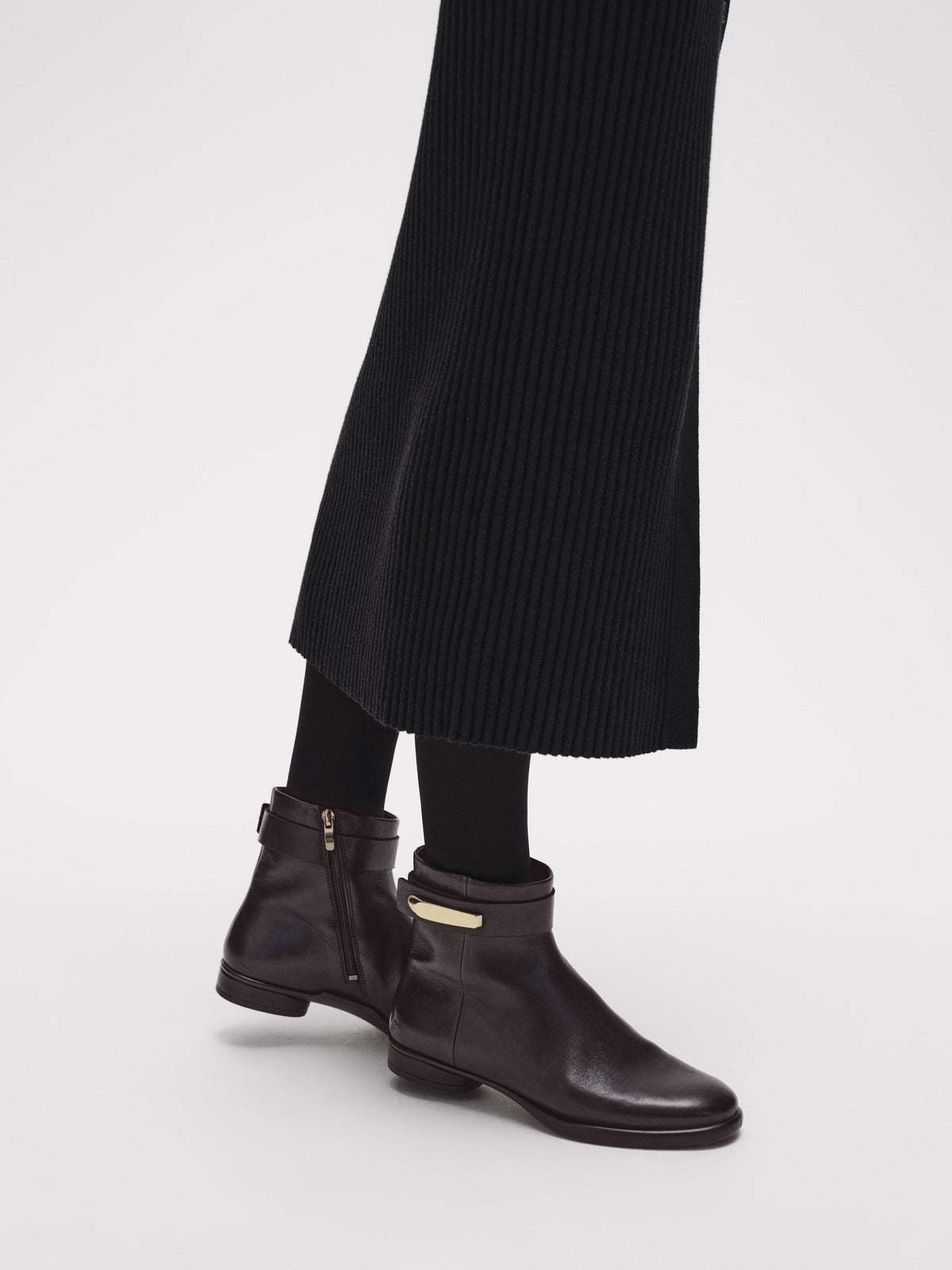 Ecco Sculpted Lx Side Zip Ankle Boo - Mocha 1 Shaws Department Stores