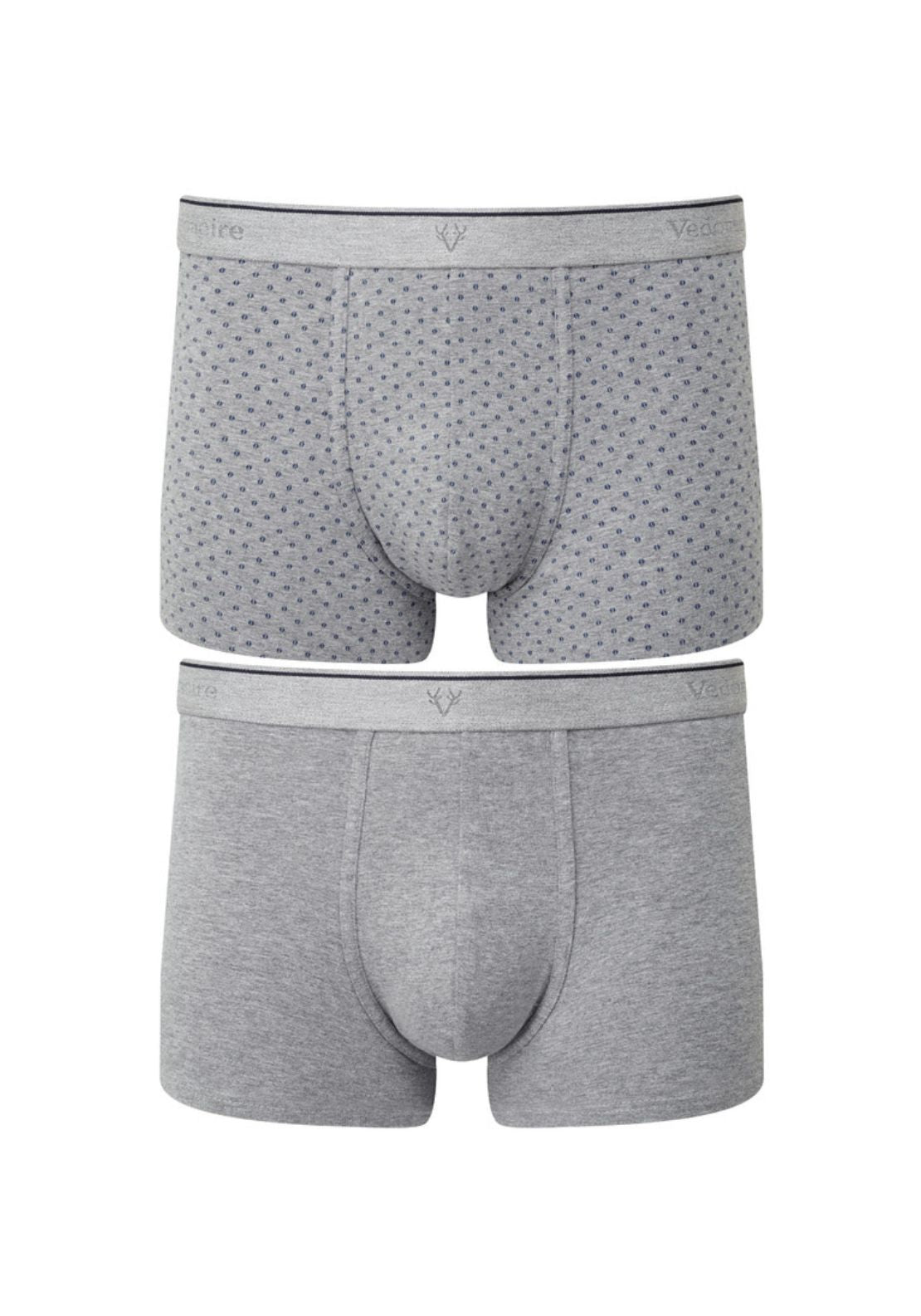 Vedoneire Flexi Boxer Briefs 2 Pack - Grey 1 Shaws Department Stores