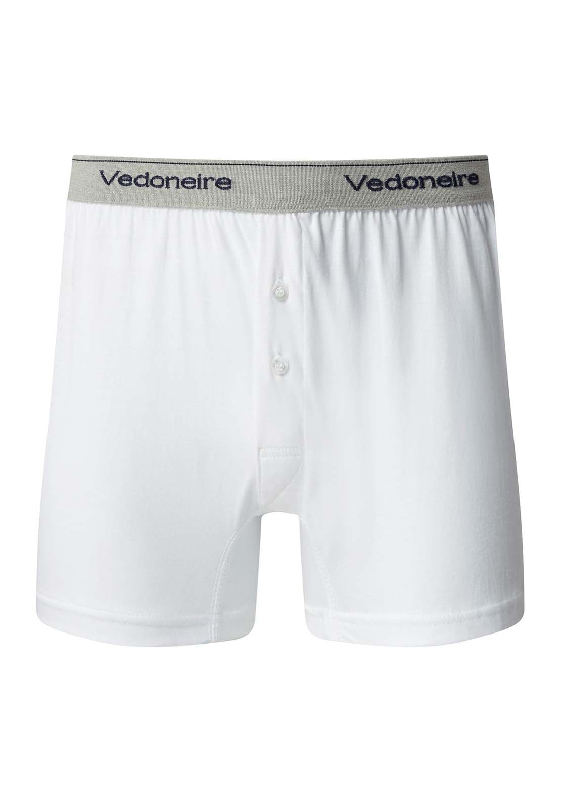 Vedoneire Mens Loose Fit Jersey Boxer Shorts 2 Pack - White 1 Shaws Department Stores