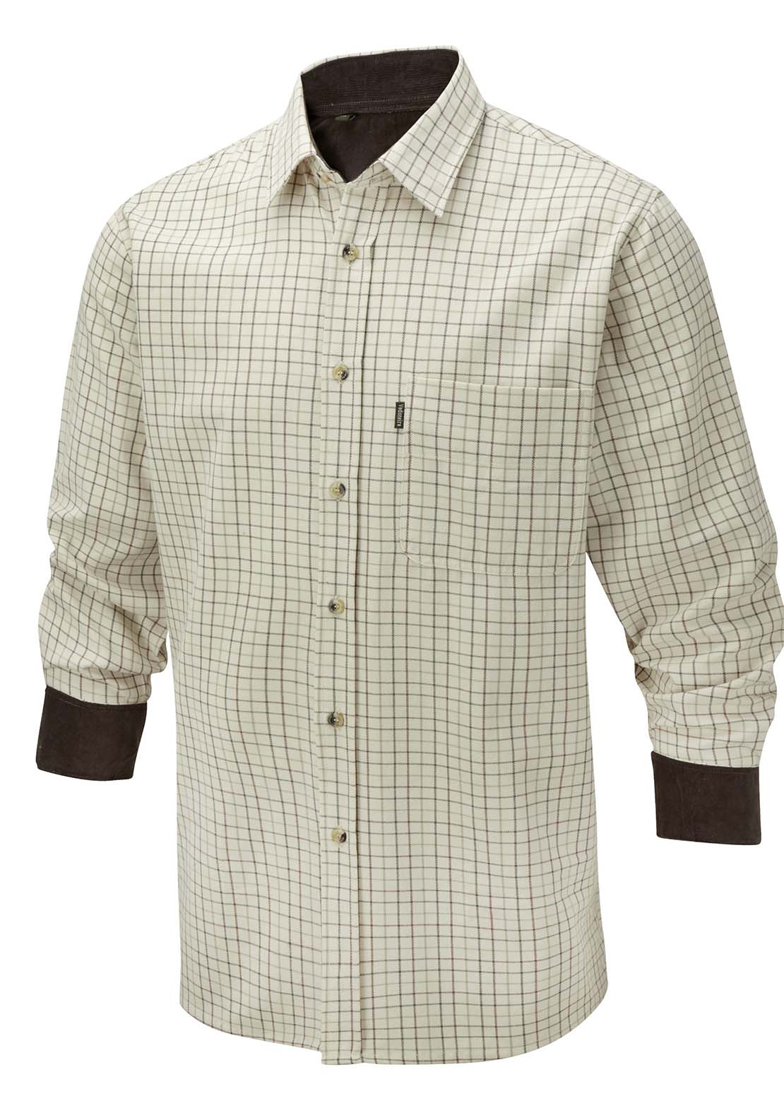 Vedoneire Heavy Brush Twill Shirt - Brown 1 Shaws Department Stores