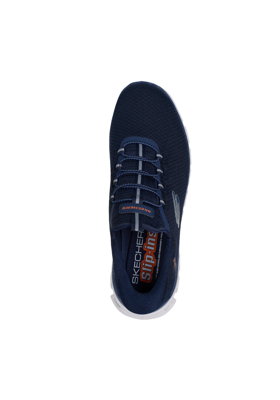 Skechers Slide Ins Glide Step Noxus - Navy / Tan 5 Shaws Department Stores