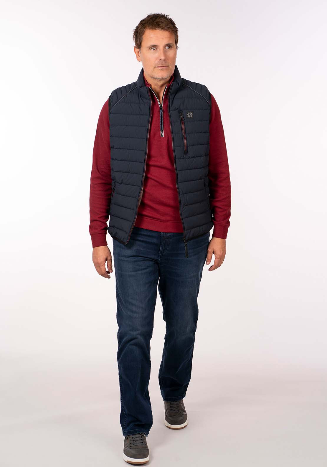 Lerros Quilted Gilet - Blue Knight 9 Shaws Department Stores
