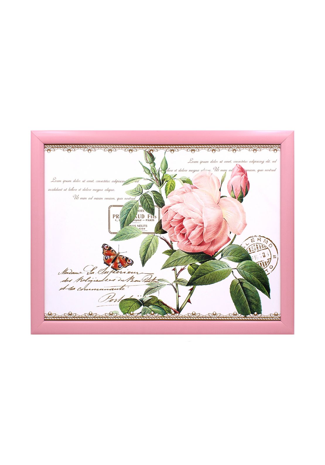 The Home Collection Redoute Rose Laptray 1 Shaws Department Stores