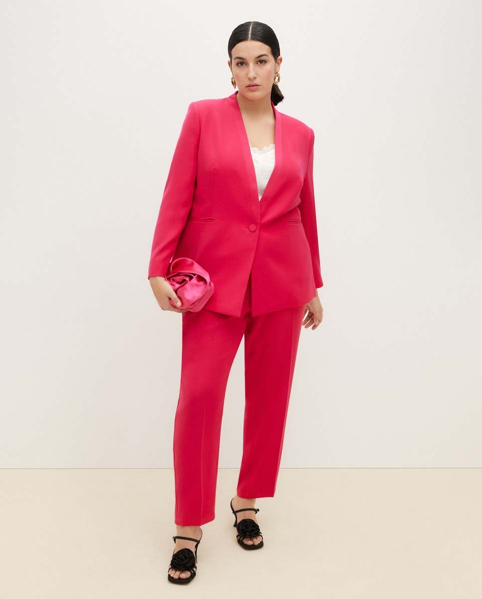 Rubber Skinny Suit Pants Pink Shaws Department Stores