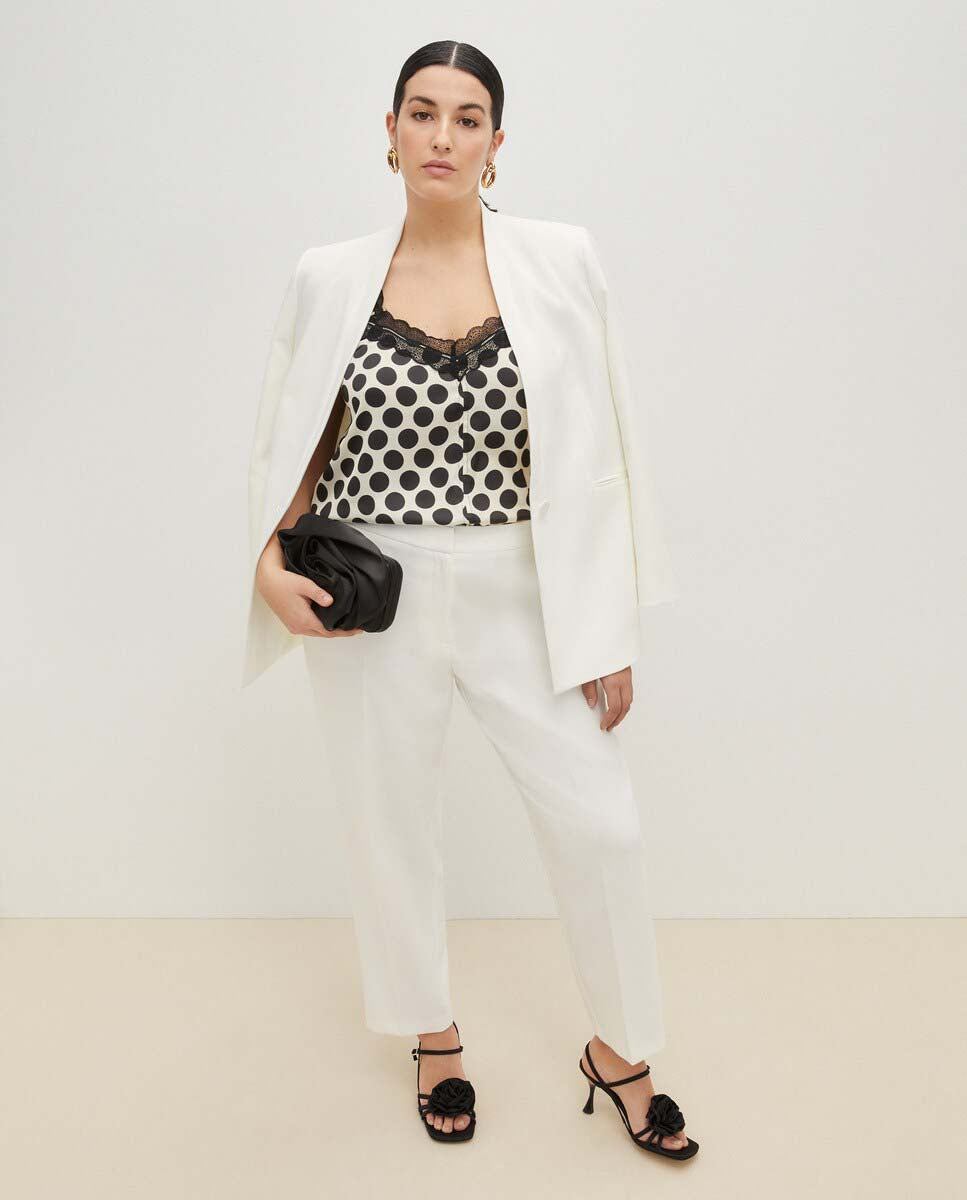 Couchel Skinny Suit Pant - White 1 Shaws Department Stores