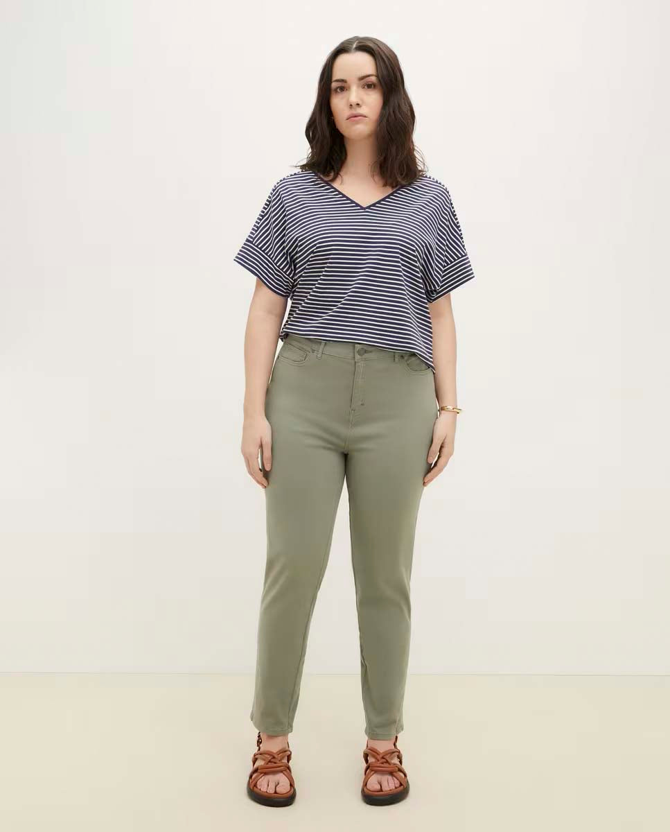 Couchel Pant 5 Pockets Ashley Push Up - Green 2 Shaws Department Stores