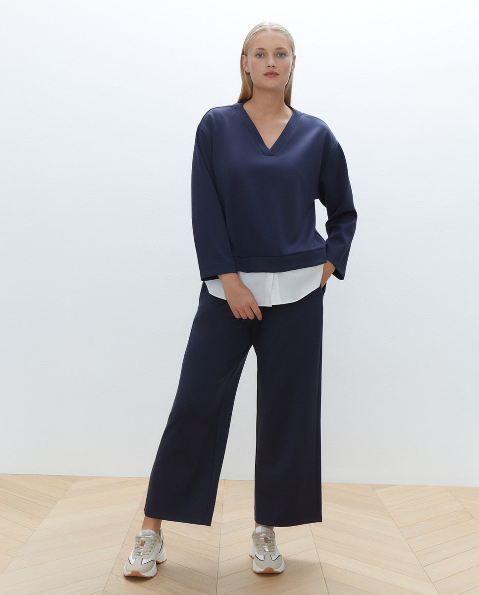 Couchel Casual Trousers - Blue 1 Shaws Department Stores