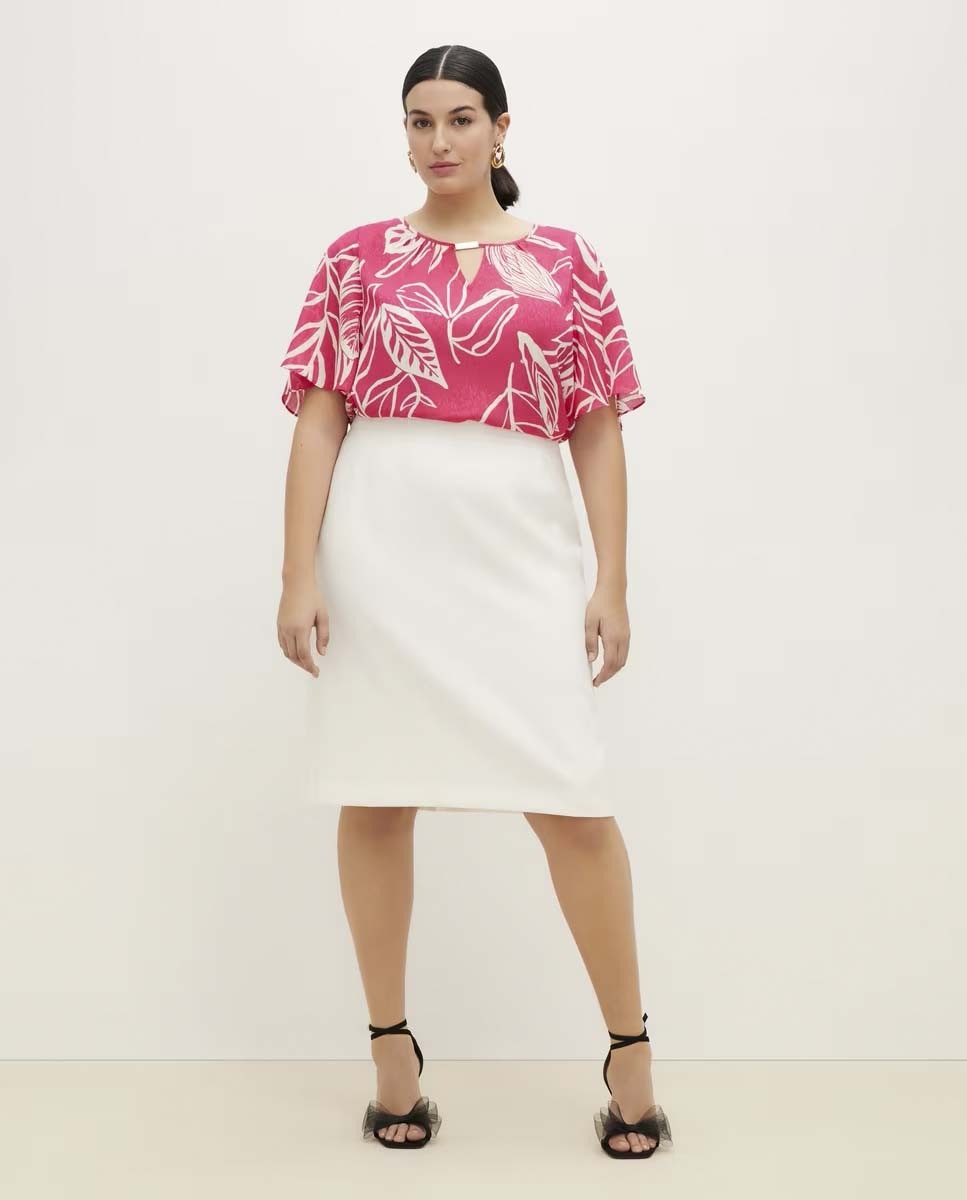 Couchel Short Sleeve Blouse 2 Shaws Department Stores