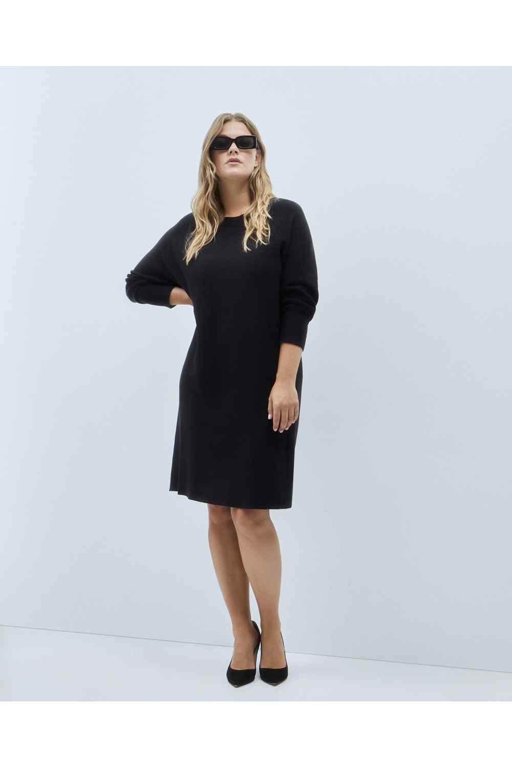 Couchel Flowers Positional Dress - Black 1 Shaws Department Stores