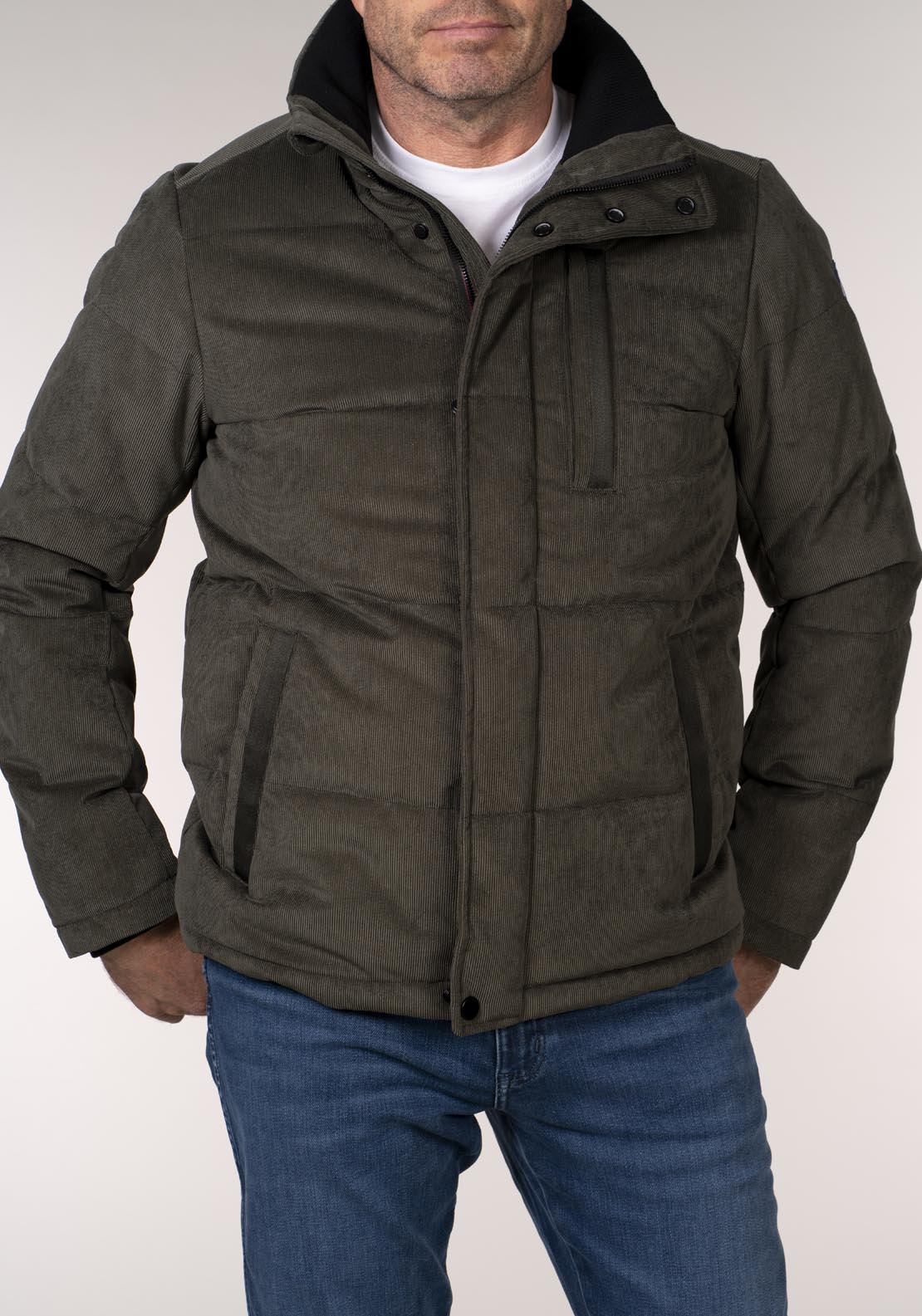 Quilted Puffer Jacket - Green