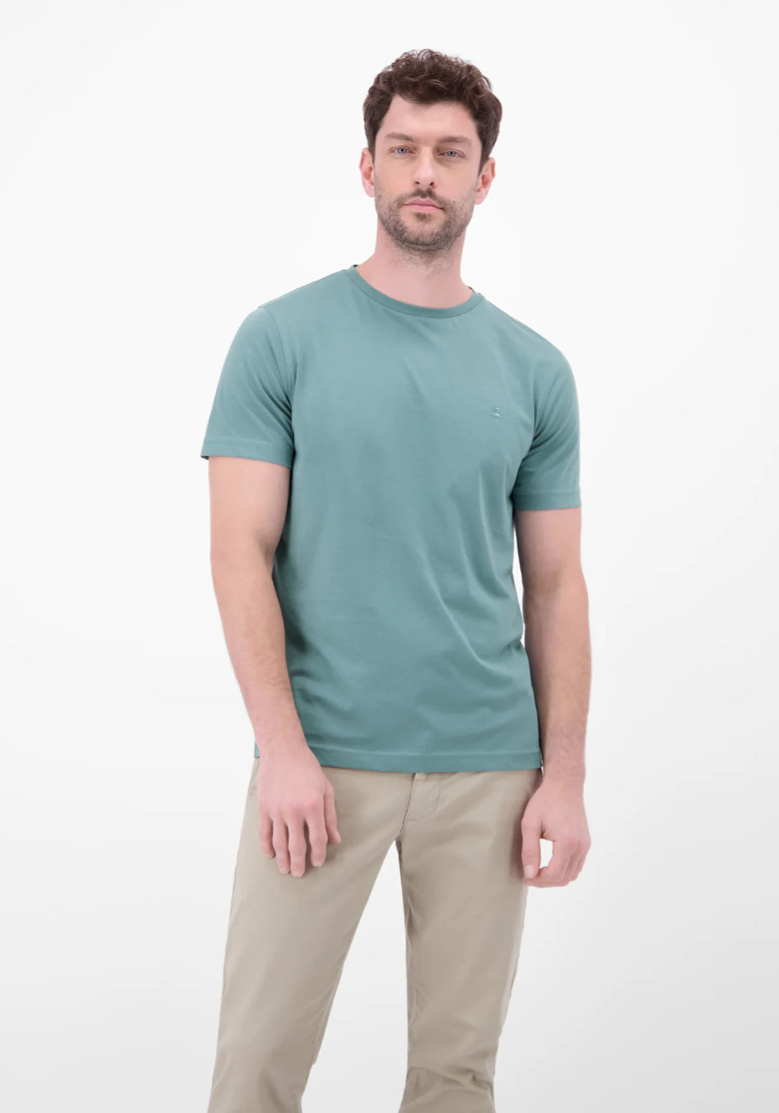 Lerros 100% Cotton Round Neck T-shirt - Plain 1 Shaws Department Stores