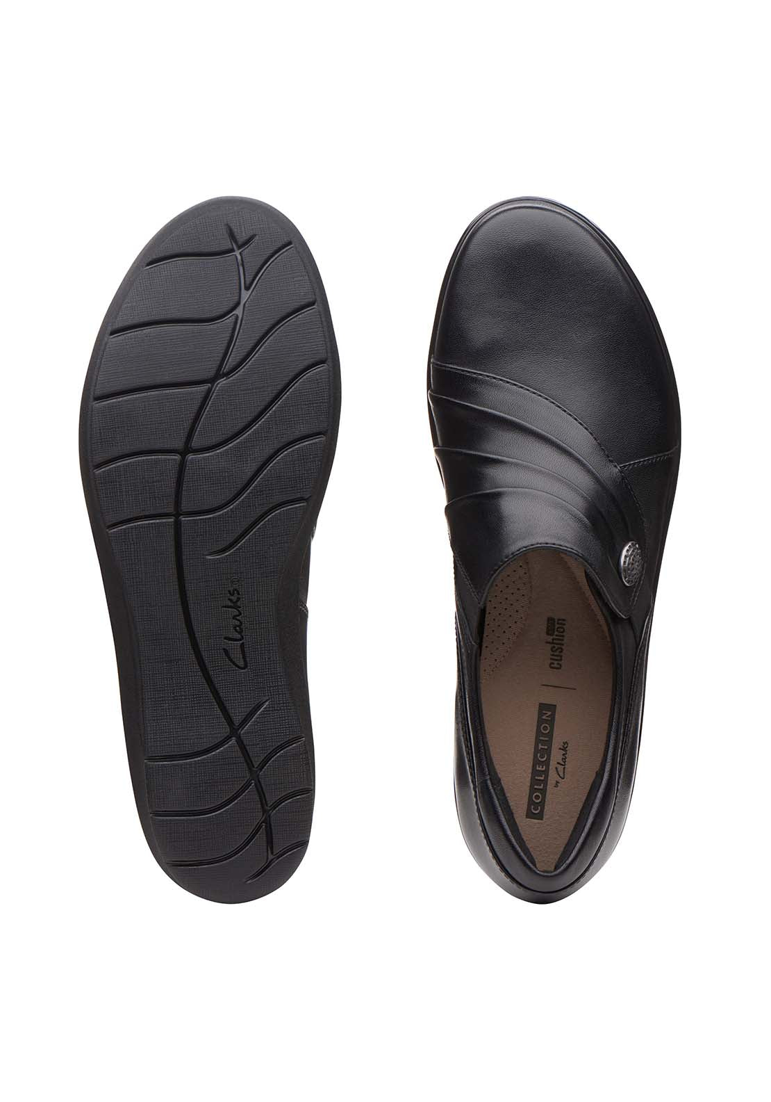 Clarks Hope Roxanne Casual Shoes - Black 3 Shaws Department Stores