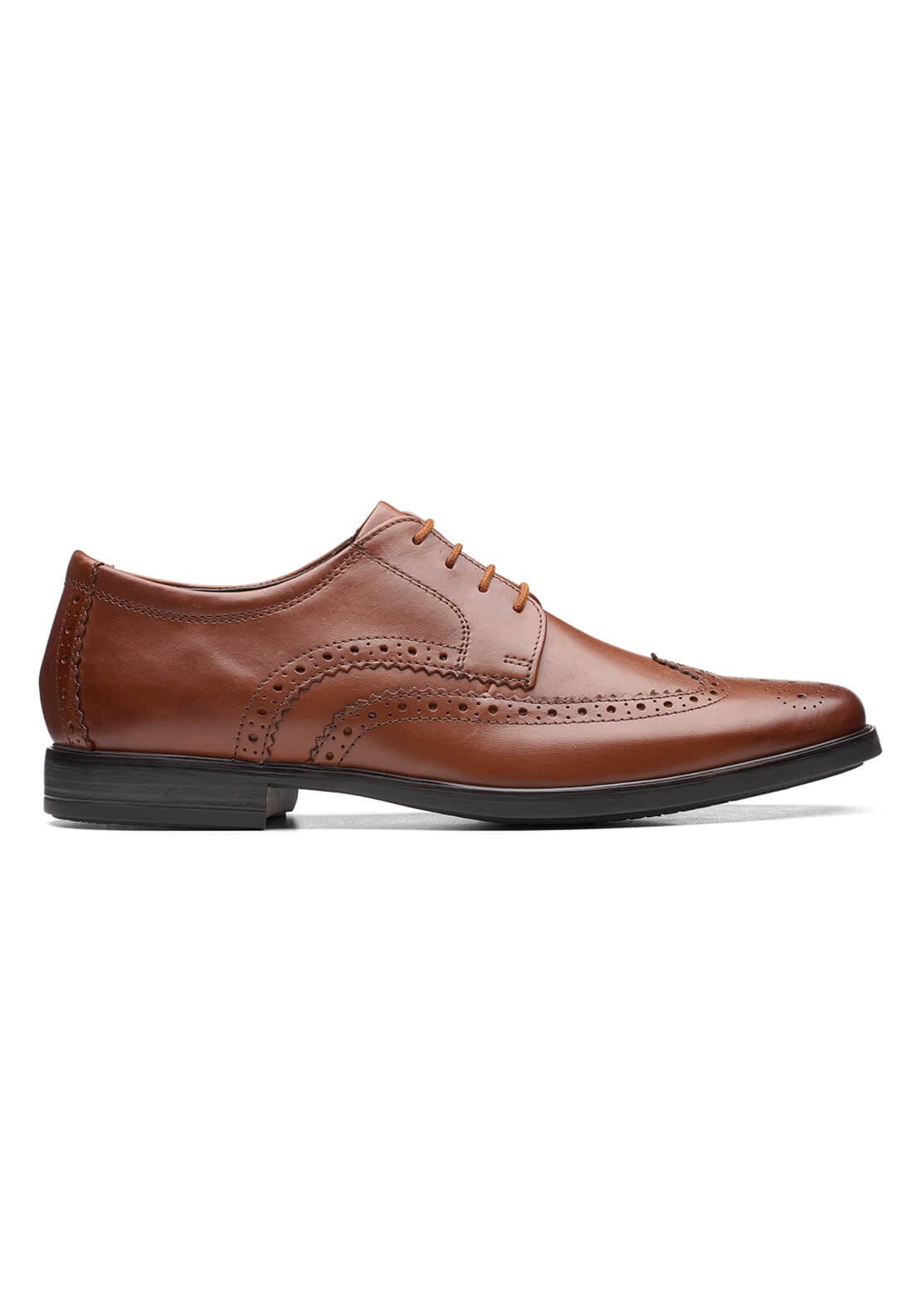 Clarks Howard Wing Formal Shoe - Tan 4 Shaws Department Stores