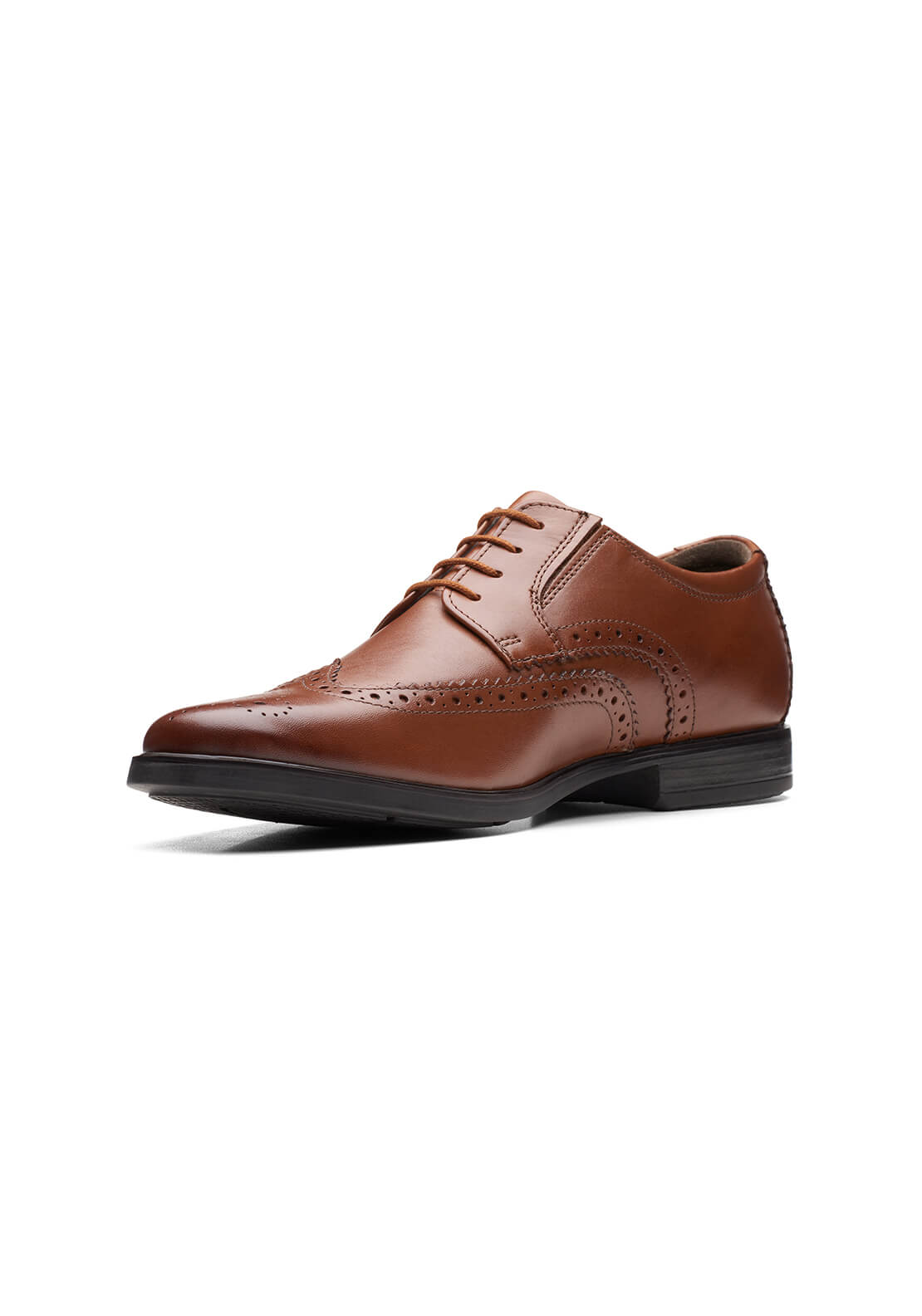 Clarks Howard Wing Formal Shoe - Tan 2 Shaws Department Stores