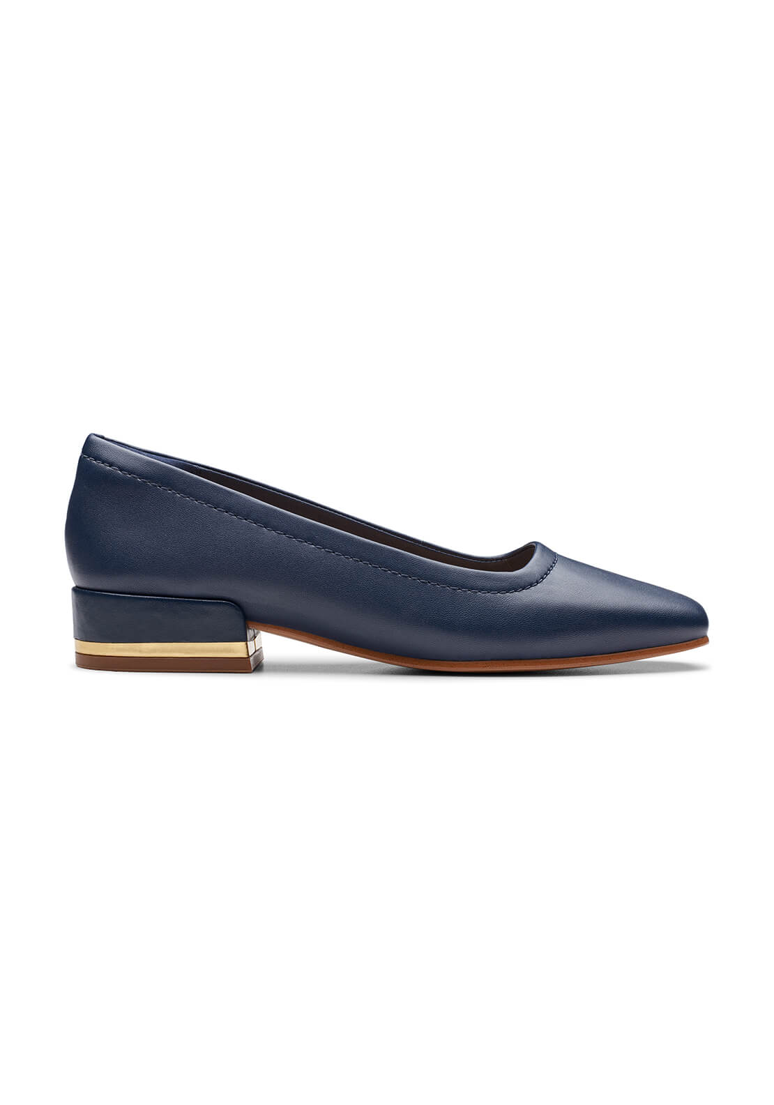 Clarks Seren30 Court Shoe - Navy 4 Shaws Department Stores