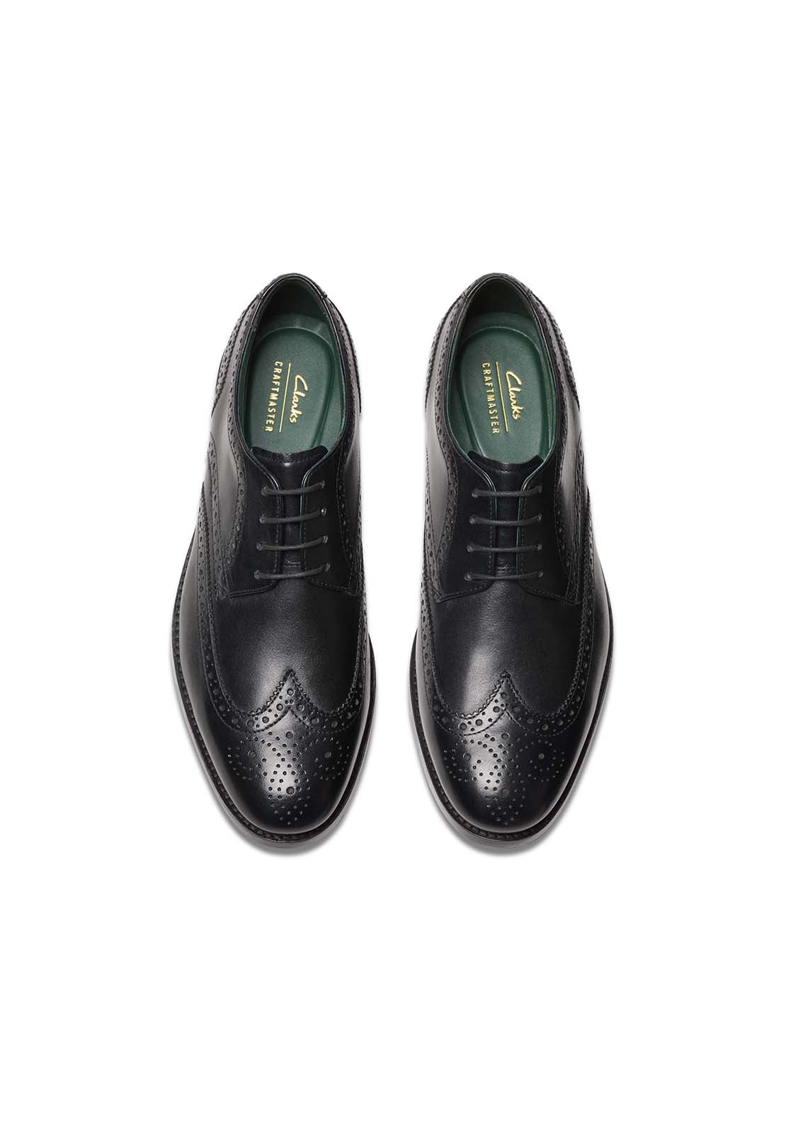 Clarks Craftjames Tip Formal Shoe - Black 3 Shaws Department Stores