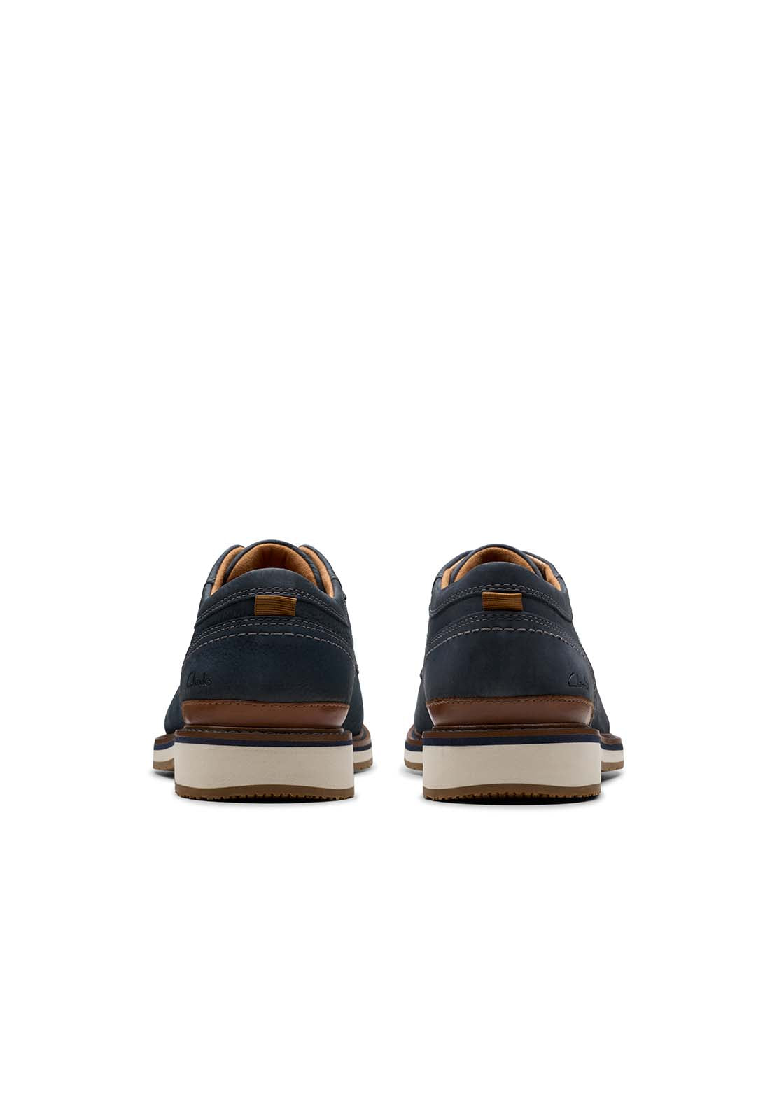 Clarks Monahan Plain Shoe - Navy 3 Shaws Department Stores