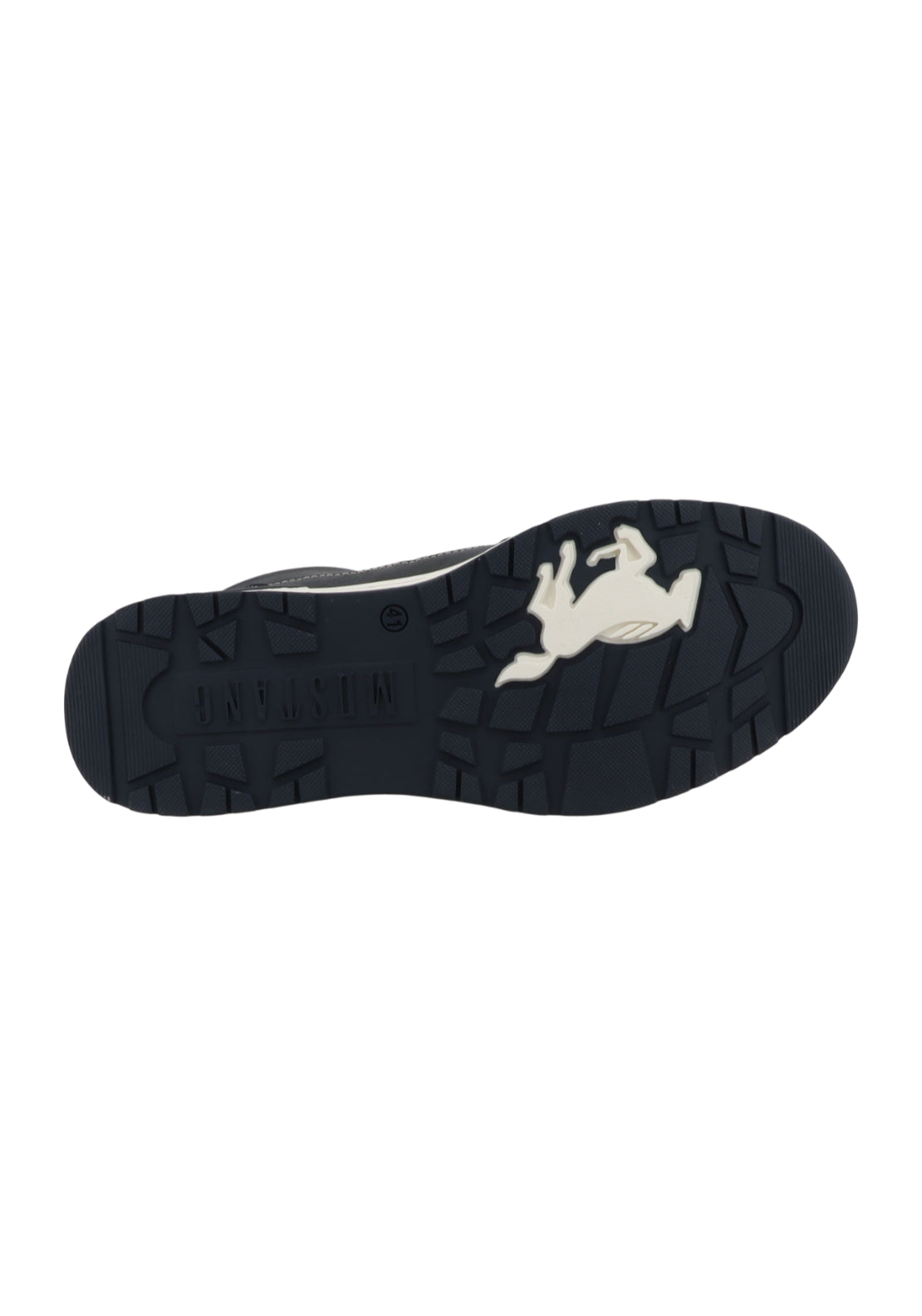 Mustang Side Zip Trainer - Navy 6 Shaws Department Stores