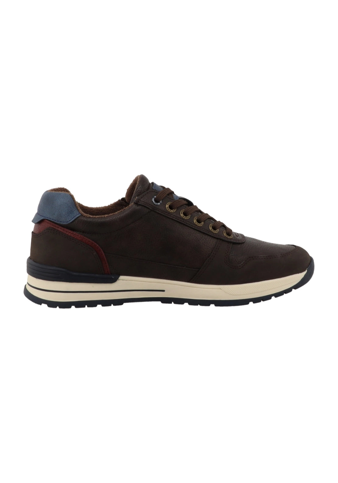 Cream Unit Side Zip Trainer - Mokka