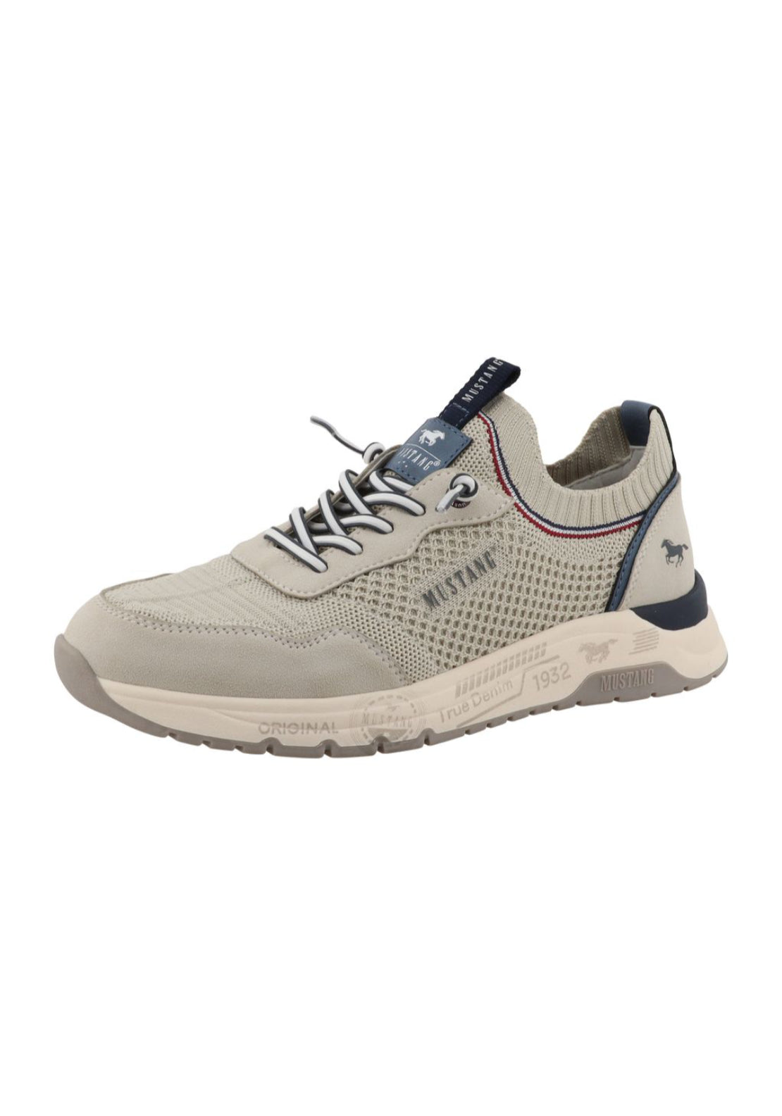 Mustang Mesh Style Trainer - White 3 Shaws Department Stores