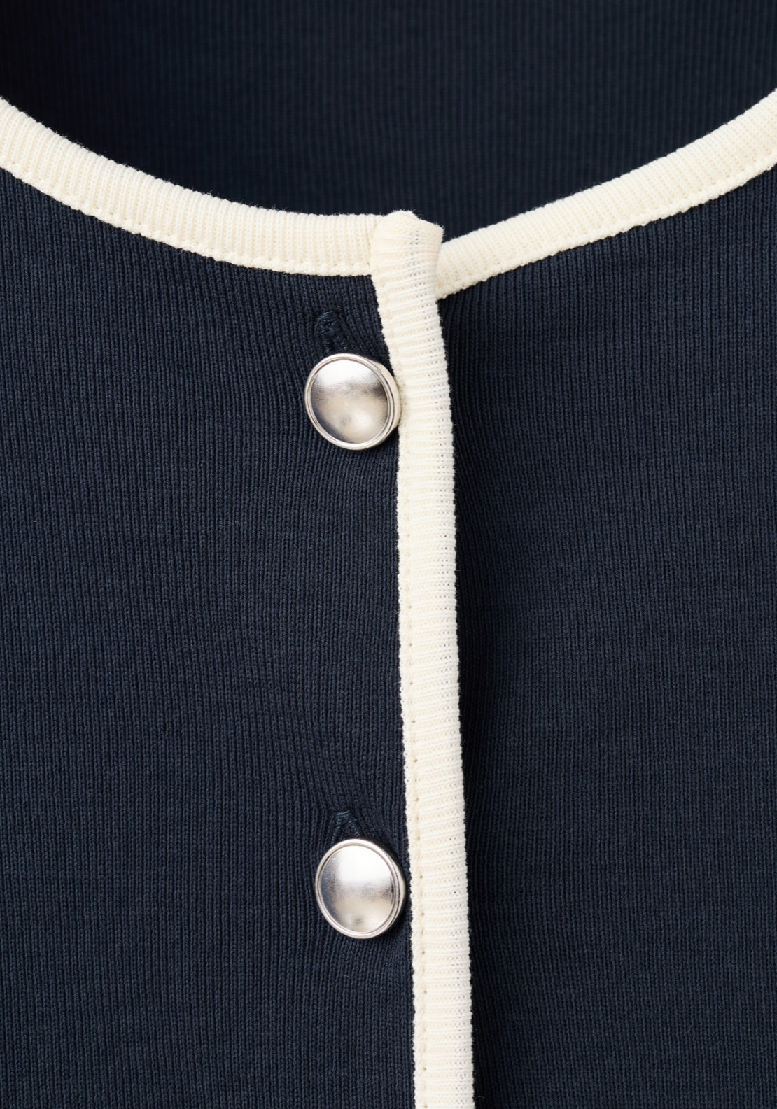 Buttoned Cotton T-Shirt - Blue