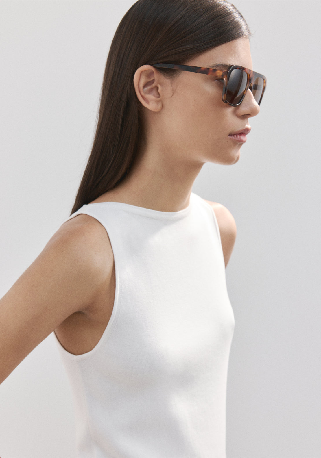 Fine Knit Top - White
