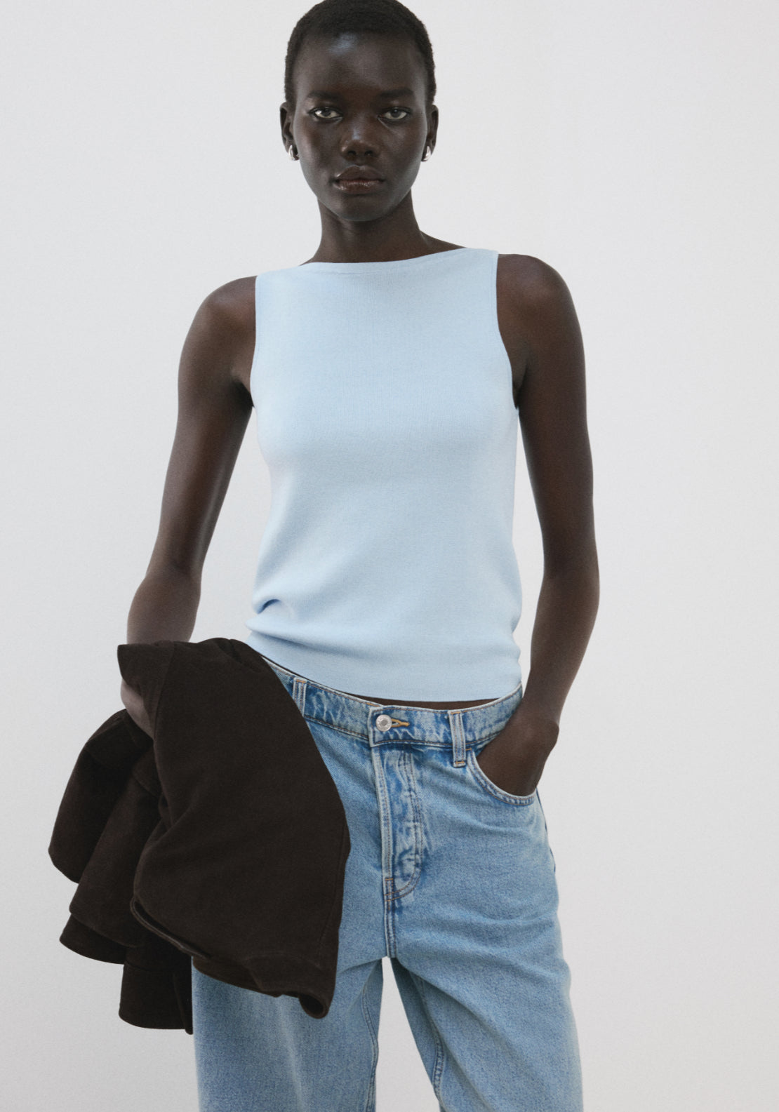 Fine Knit Top - Blue