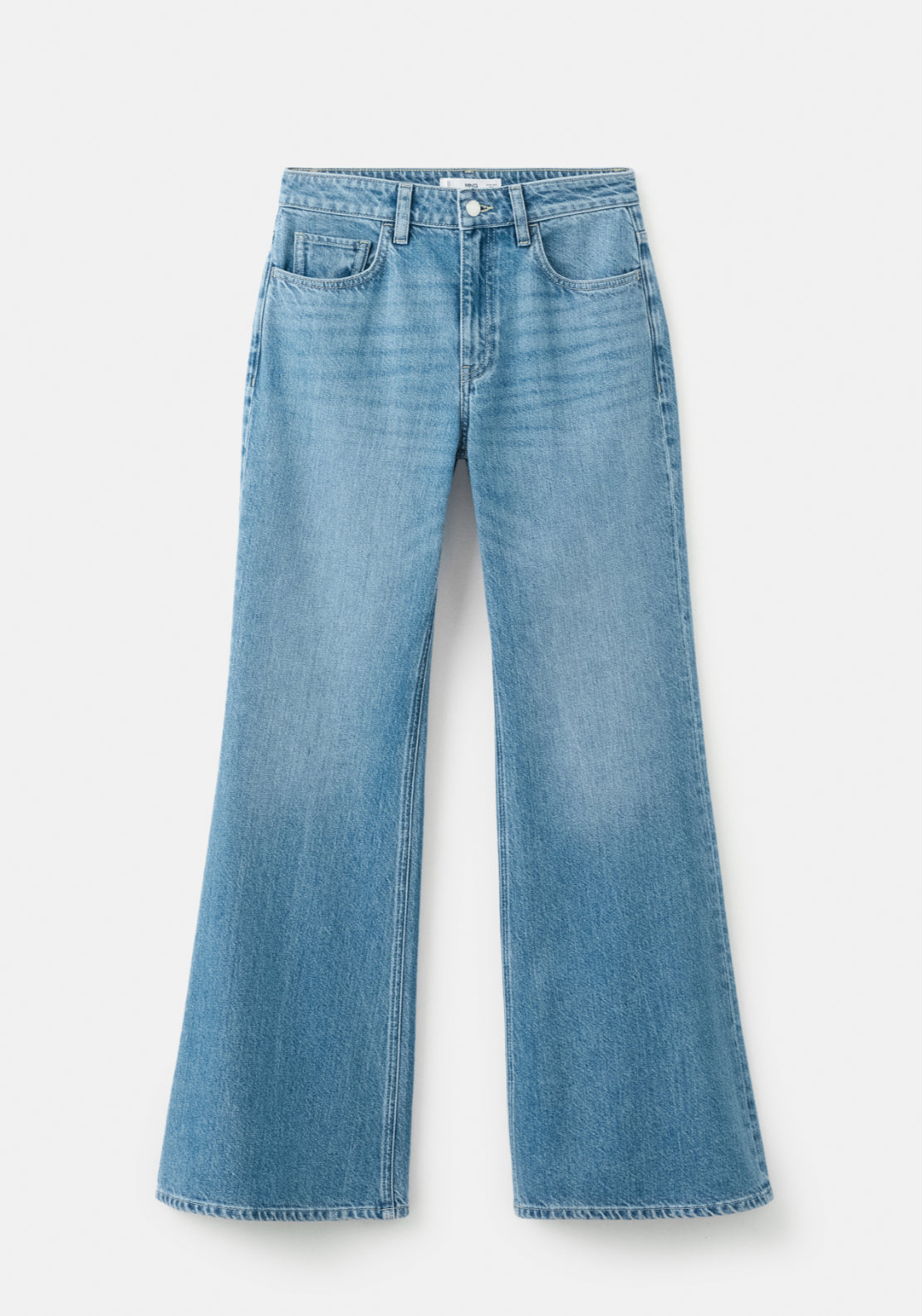 Mid Rise Flared Jeans - Blue