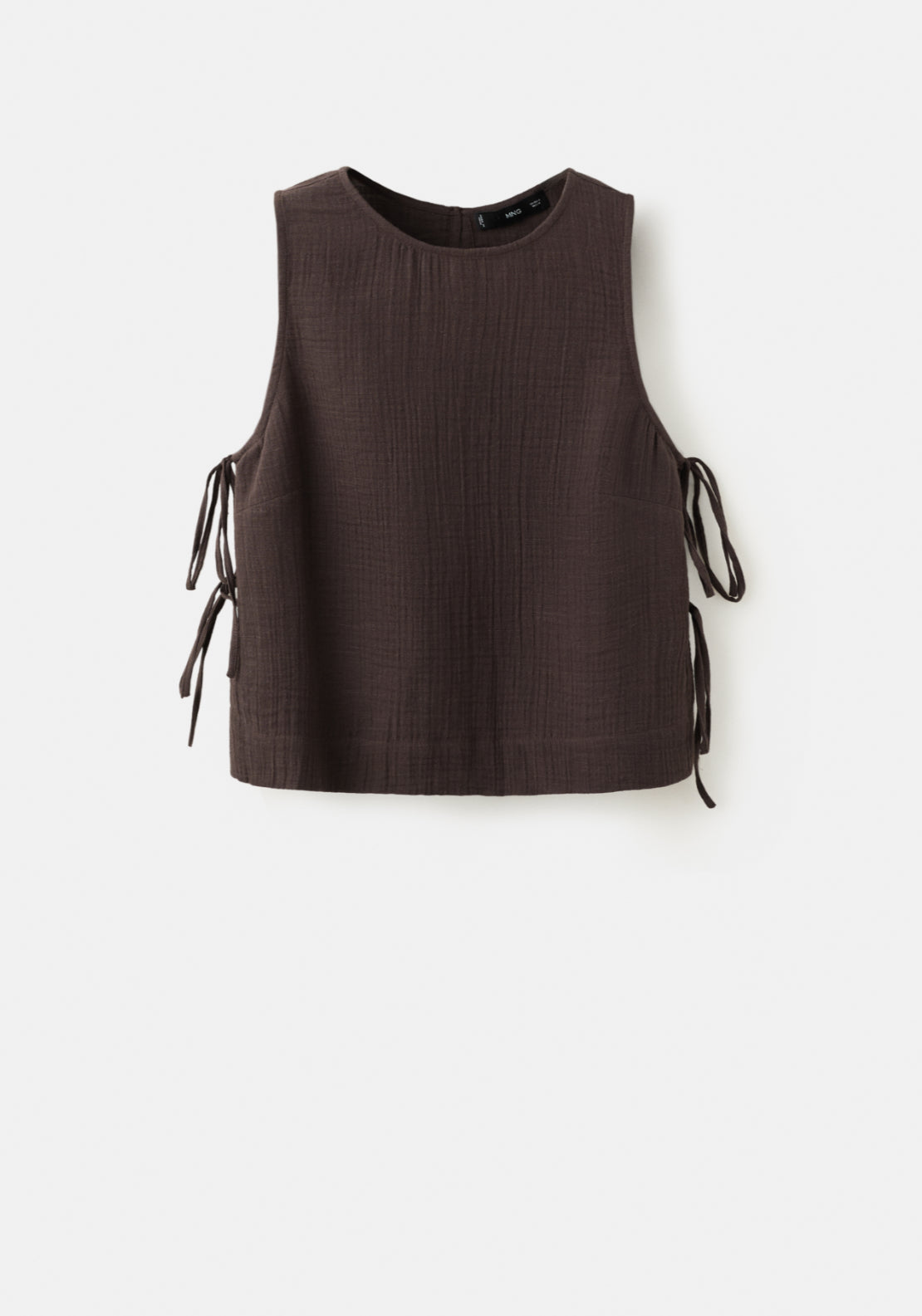 Bambula Tie Top - Brown