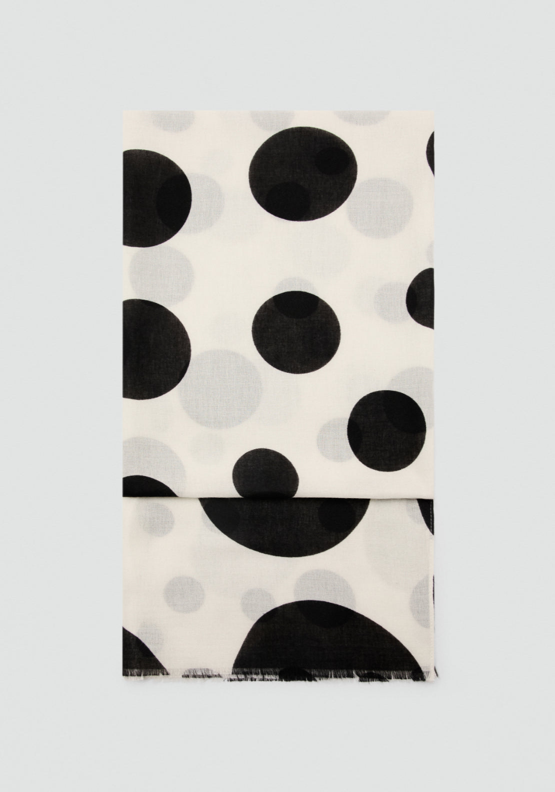 Polka Dot Scarf - Cream