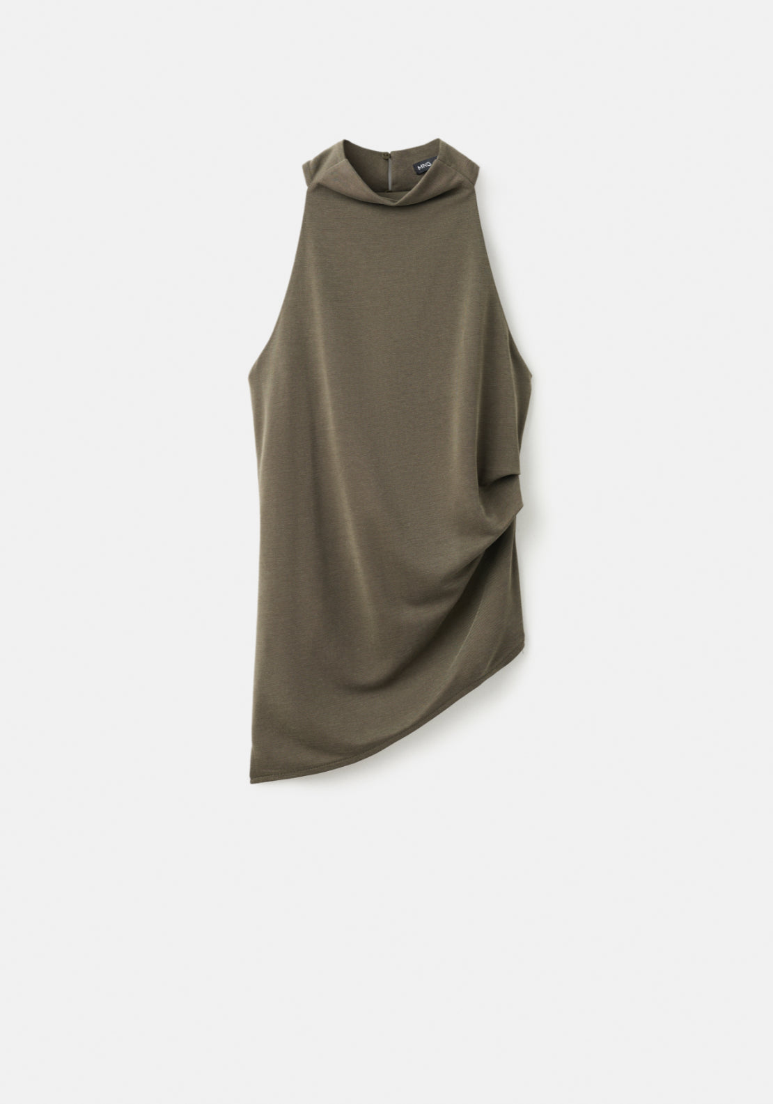 Asymmetric Ruched Top - Green